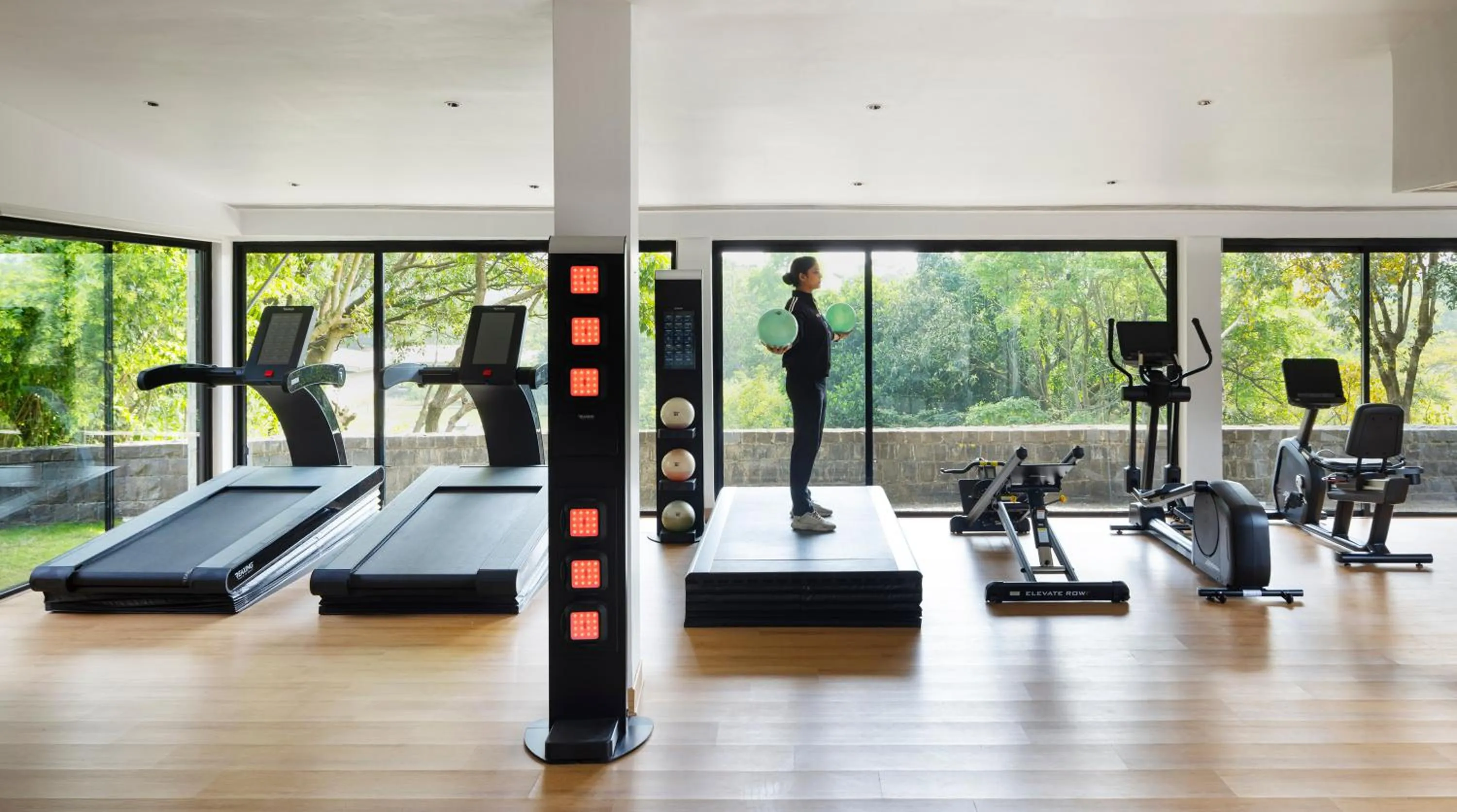 Fitness centre/facilities in Dharana at Shillim All Inclusive Luxury Wellness Retreat