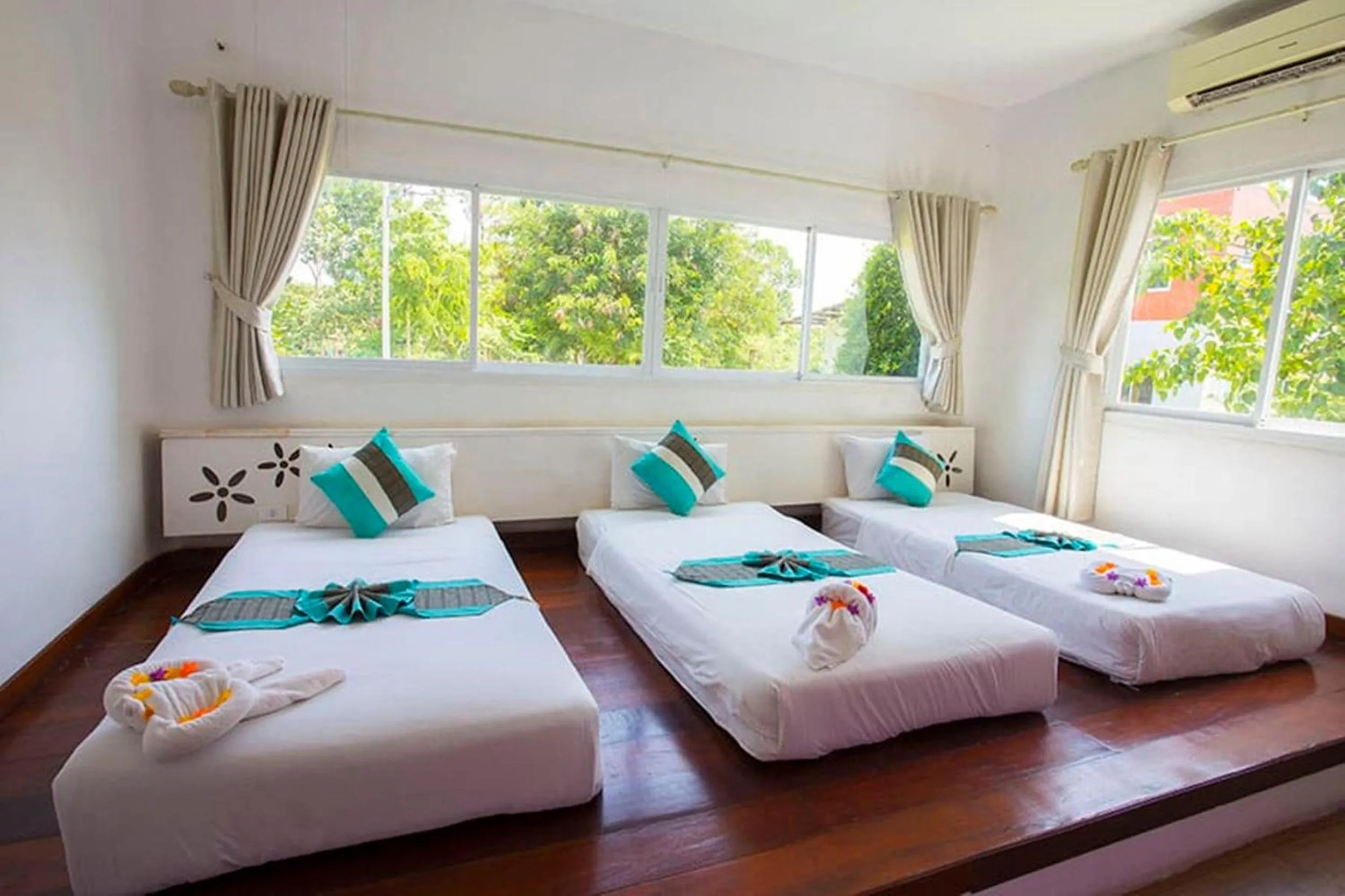 Bed in Aurora Resort Khao Yai