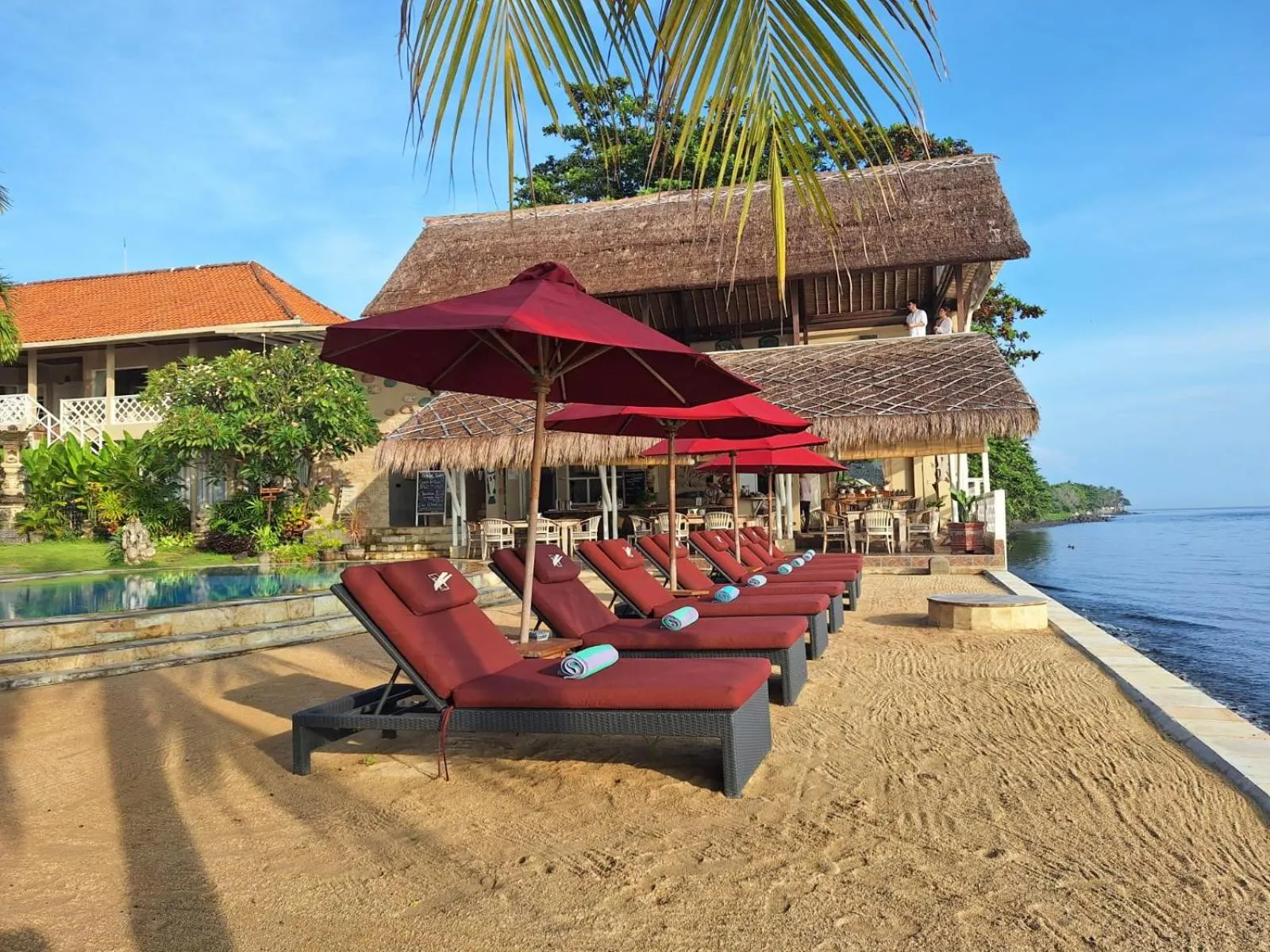 sunbed in Tauch Terminal Resort Tulamben & Spa