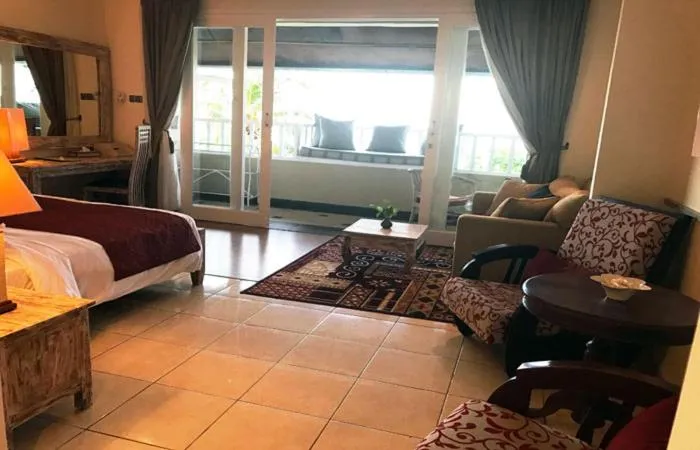 Living room, Bed in Tauch Terminal Resort Tulamben & Spa