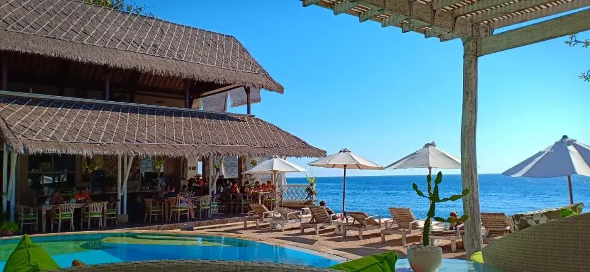Swimming pool in Tauch Terminal Resort Tulamben & Spa Swimming pool in Tauch Terminal Resort Tulamben & Spa