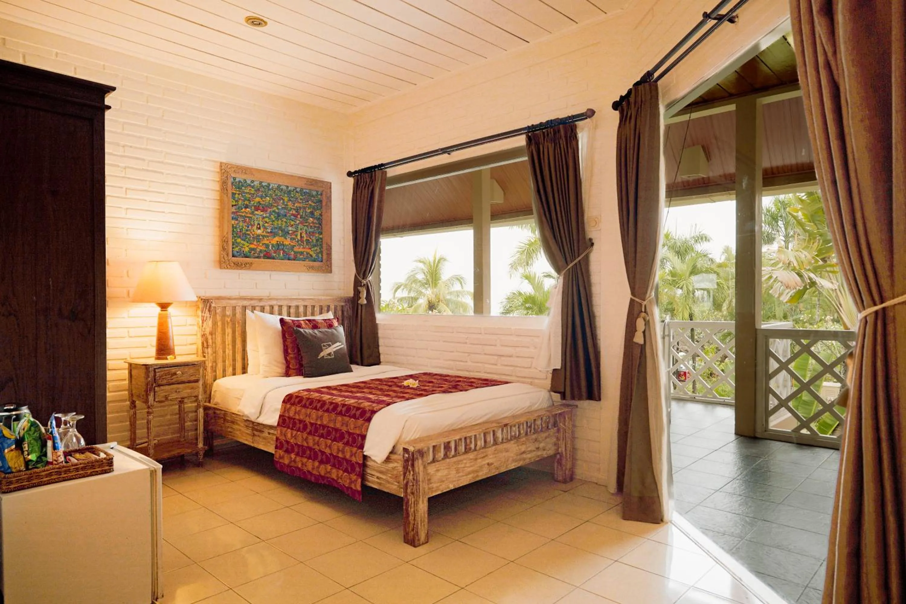 Bed in Tauch Terminal Resort Tulamben & Spa