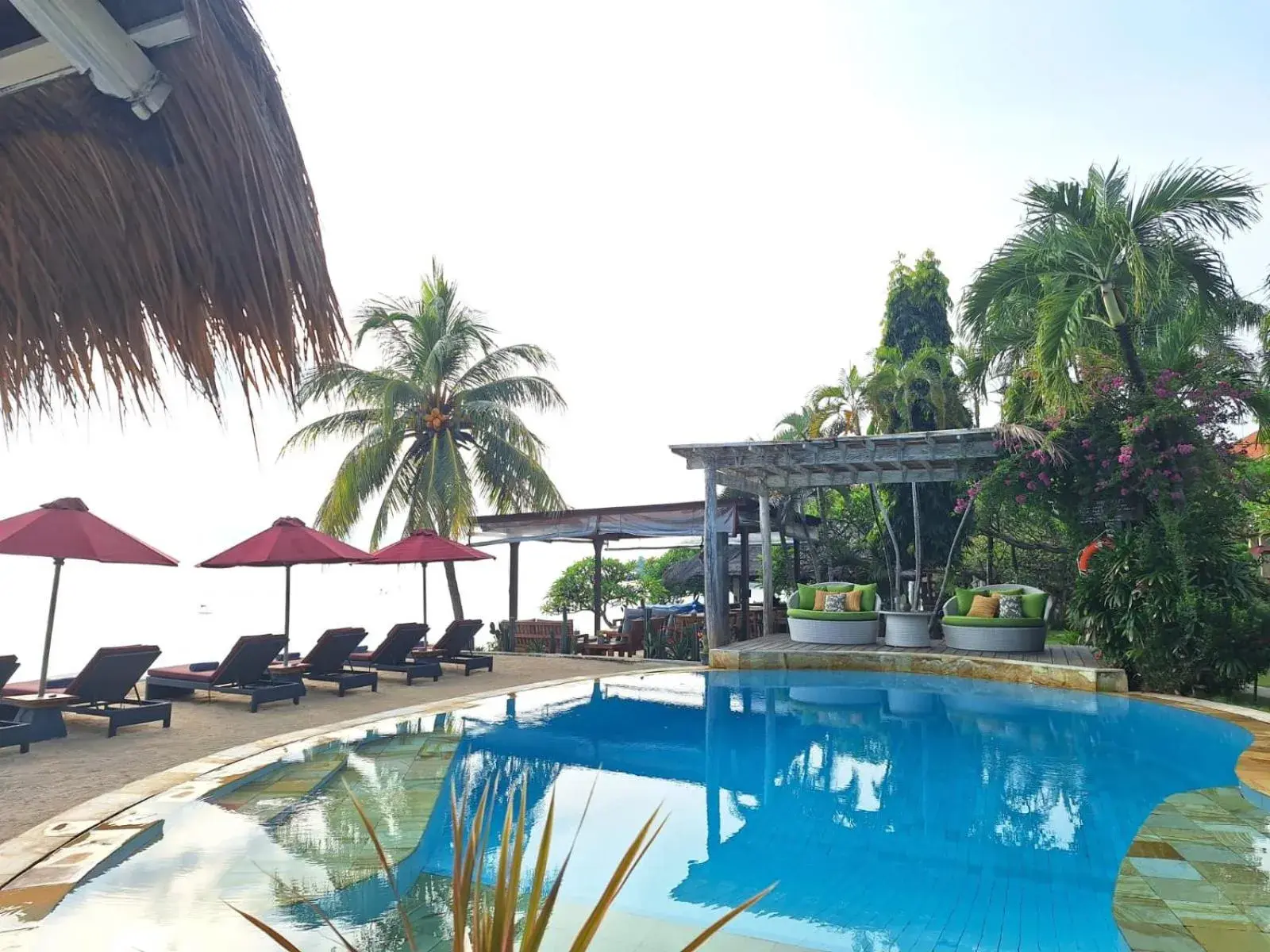 Pool view in Tauch Terminal Resort Tulamben & Spa Pool view in Tauch Terminal Resort Tulamben & Spa