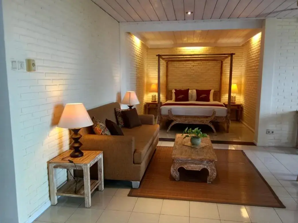 Bedroom, Bed in Tauch Terminal Resort Tulamben & Spa Bedroom, Bed in Tauch Terminal Resort Tulamben & Spa