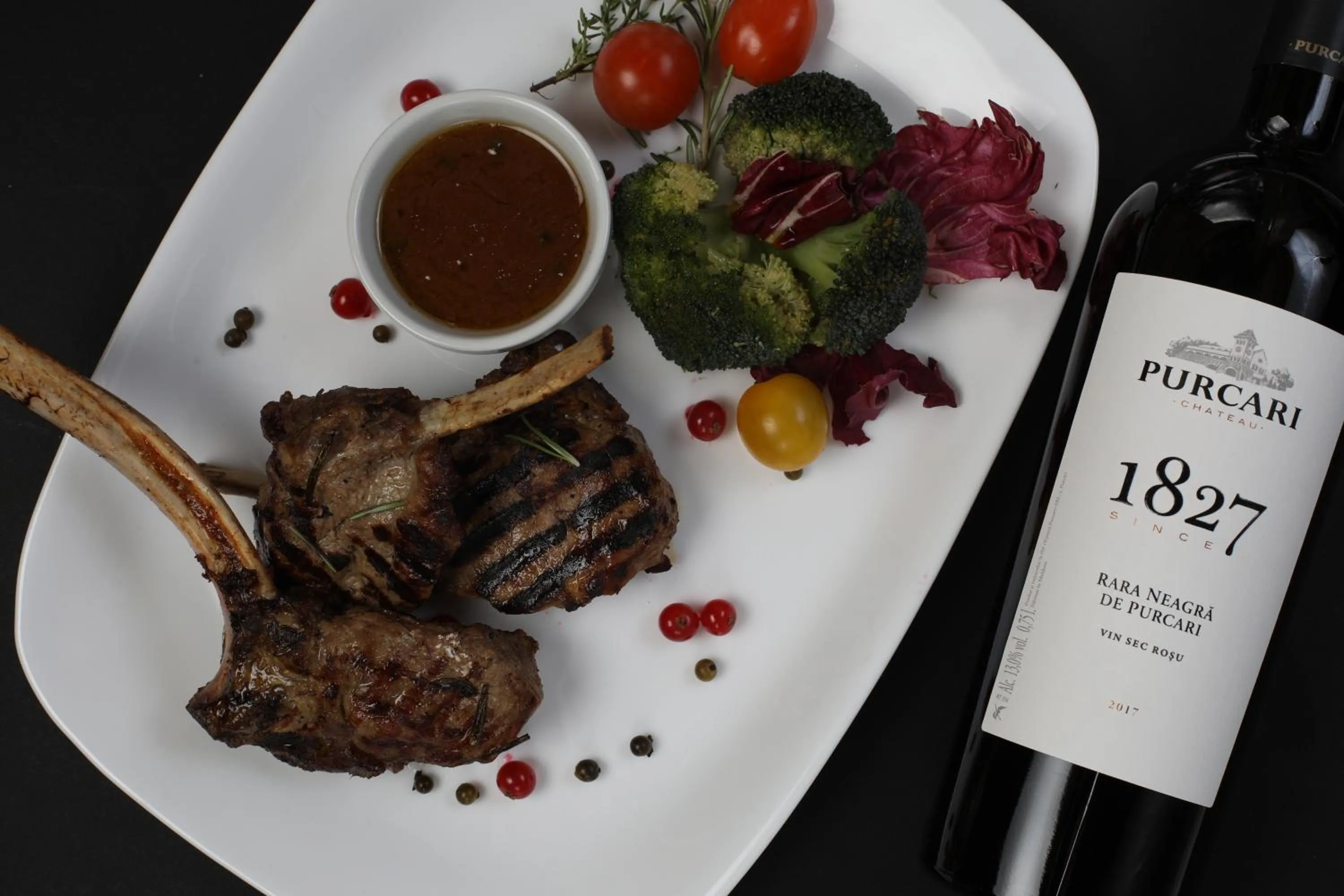 Food and drinks in Chateau Purcari