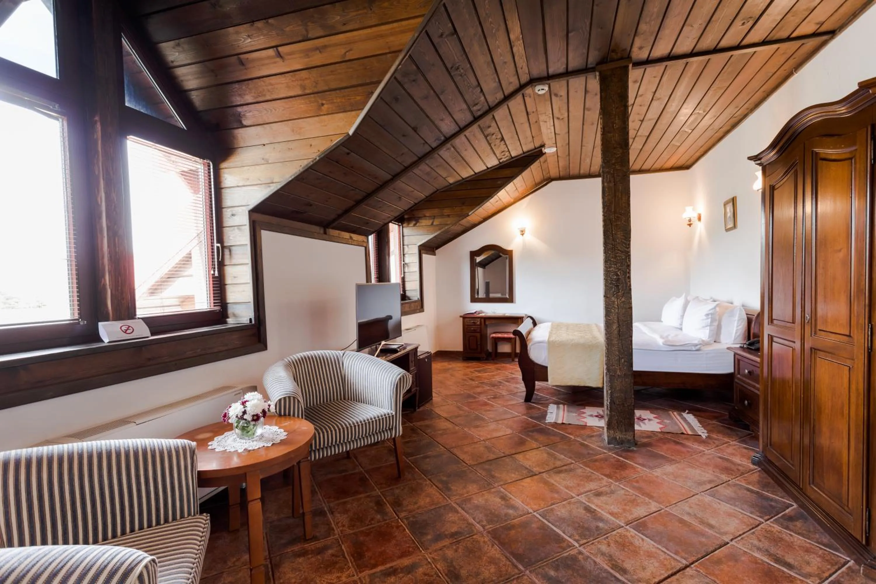 Living room in Chateau Purcari