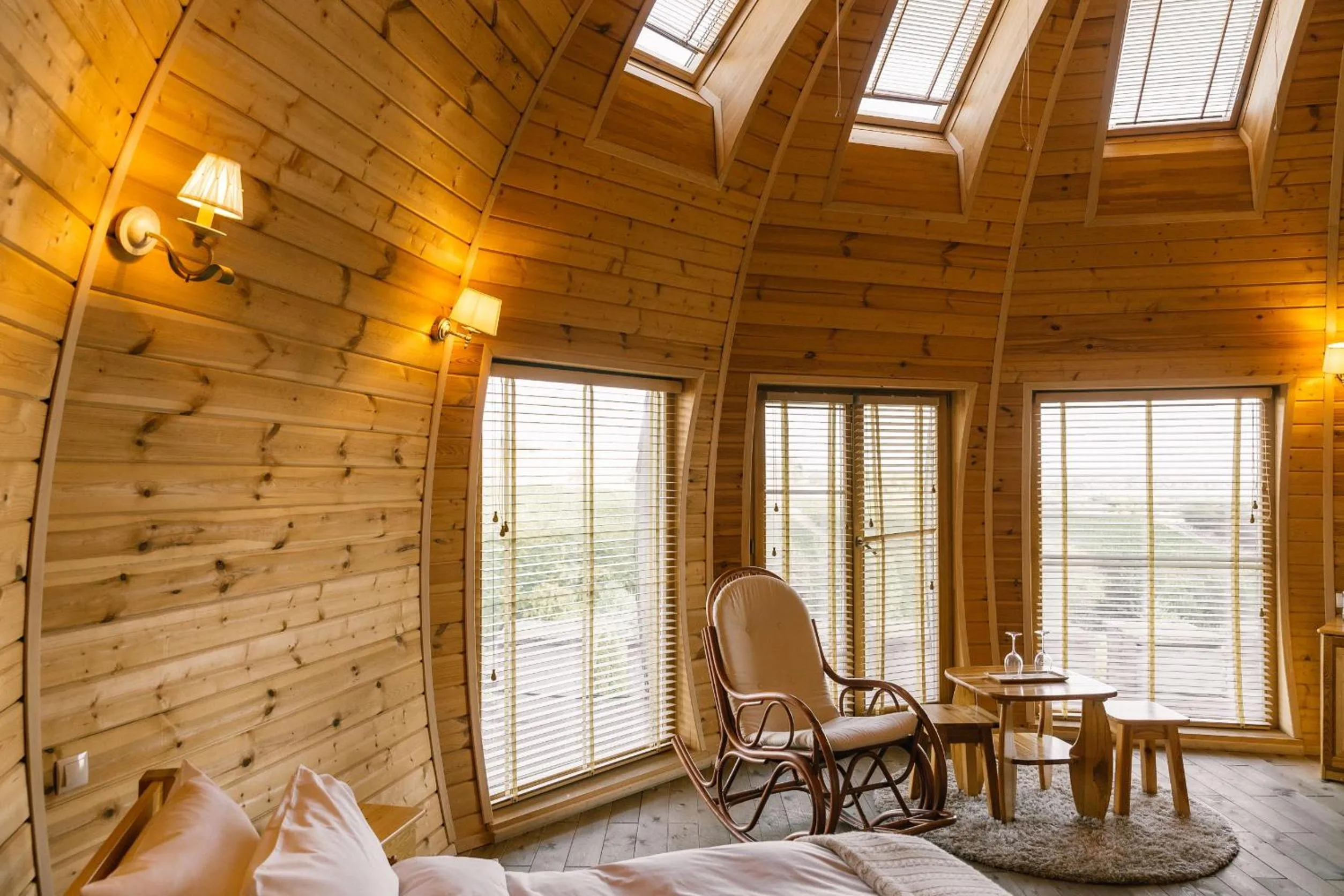 Seating area in Chateau Purcari