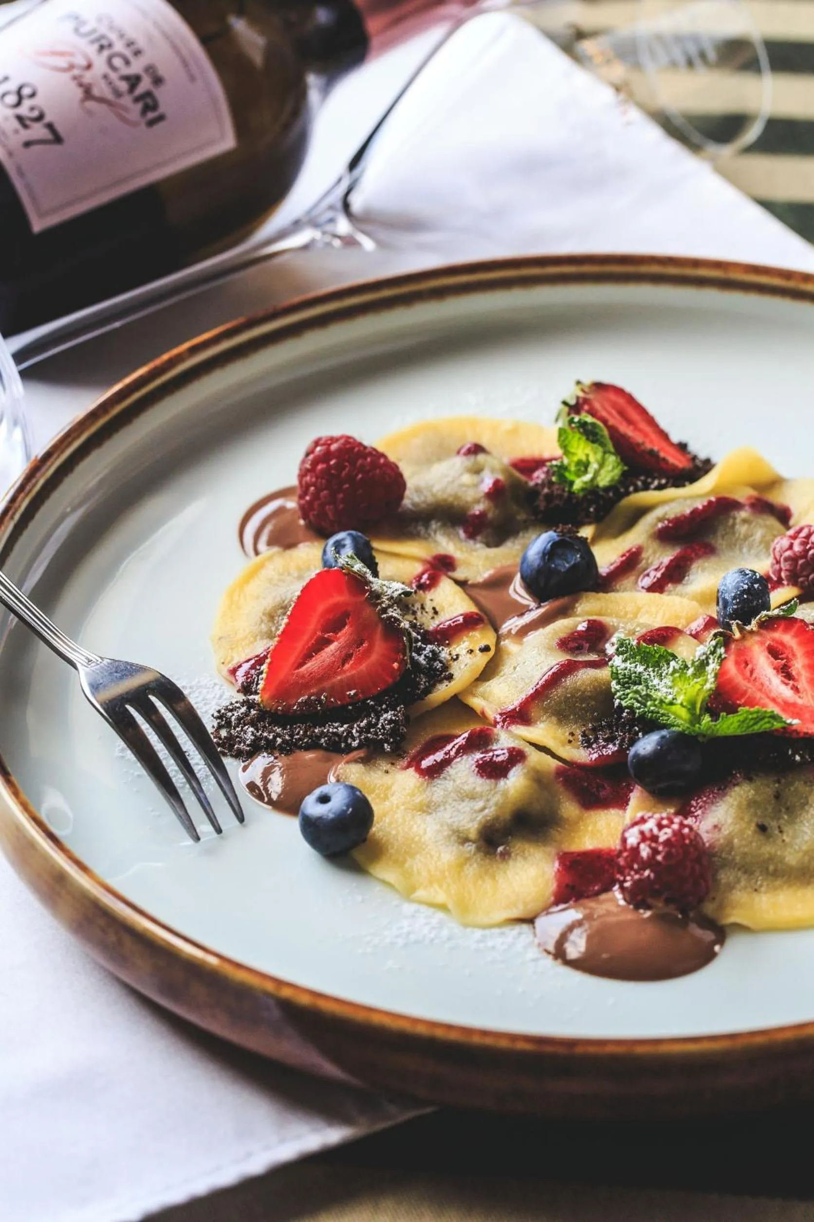 Food and drinks in Chateau Purcari