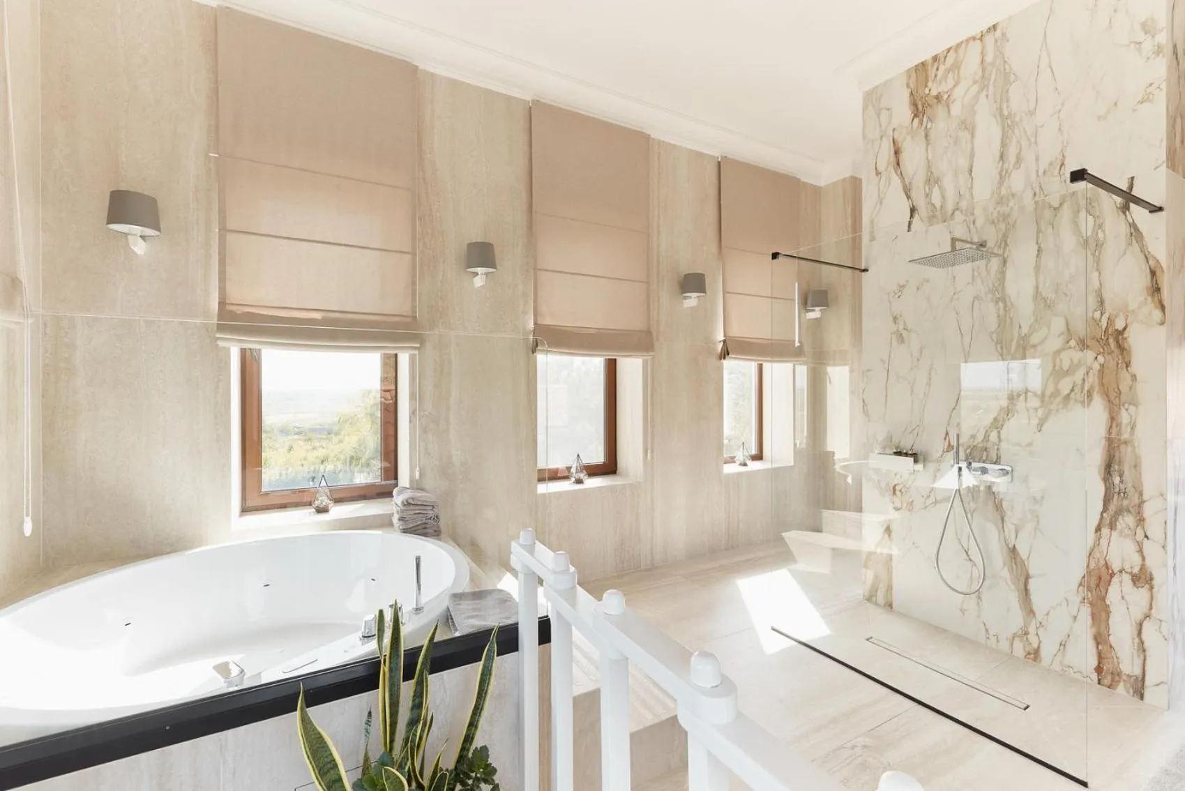 Bathroom in Chateau Purcari