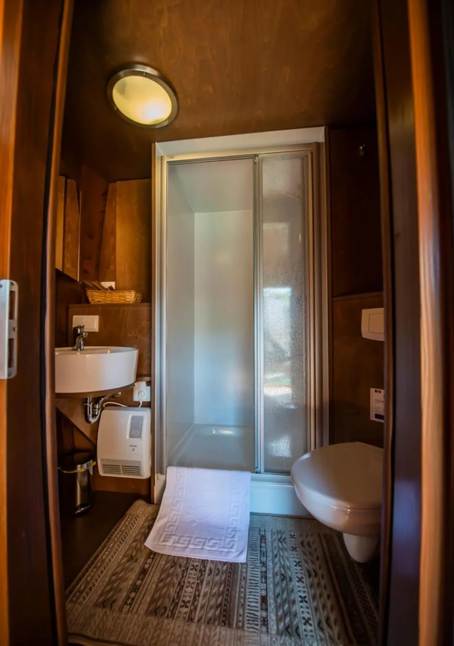 Bathroom in Chateau Purcari