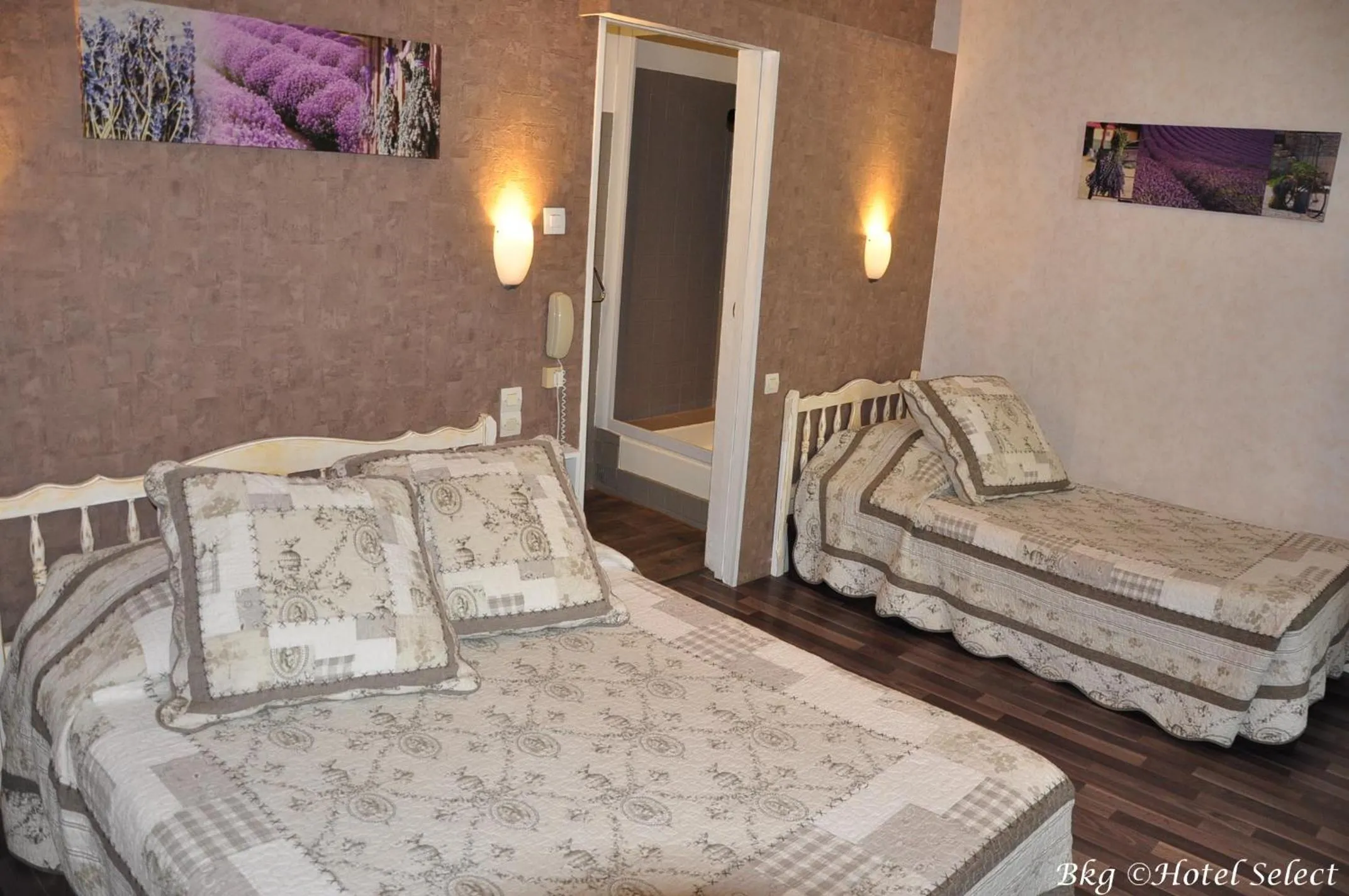 Shower, Bed in Hôtel Select