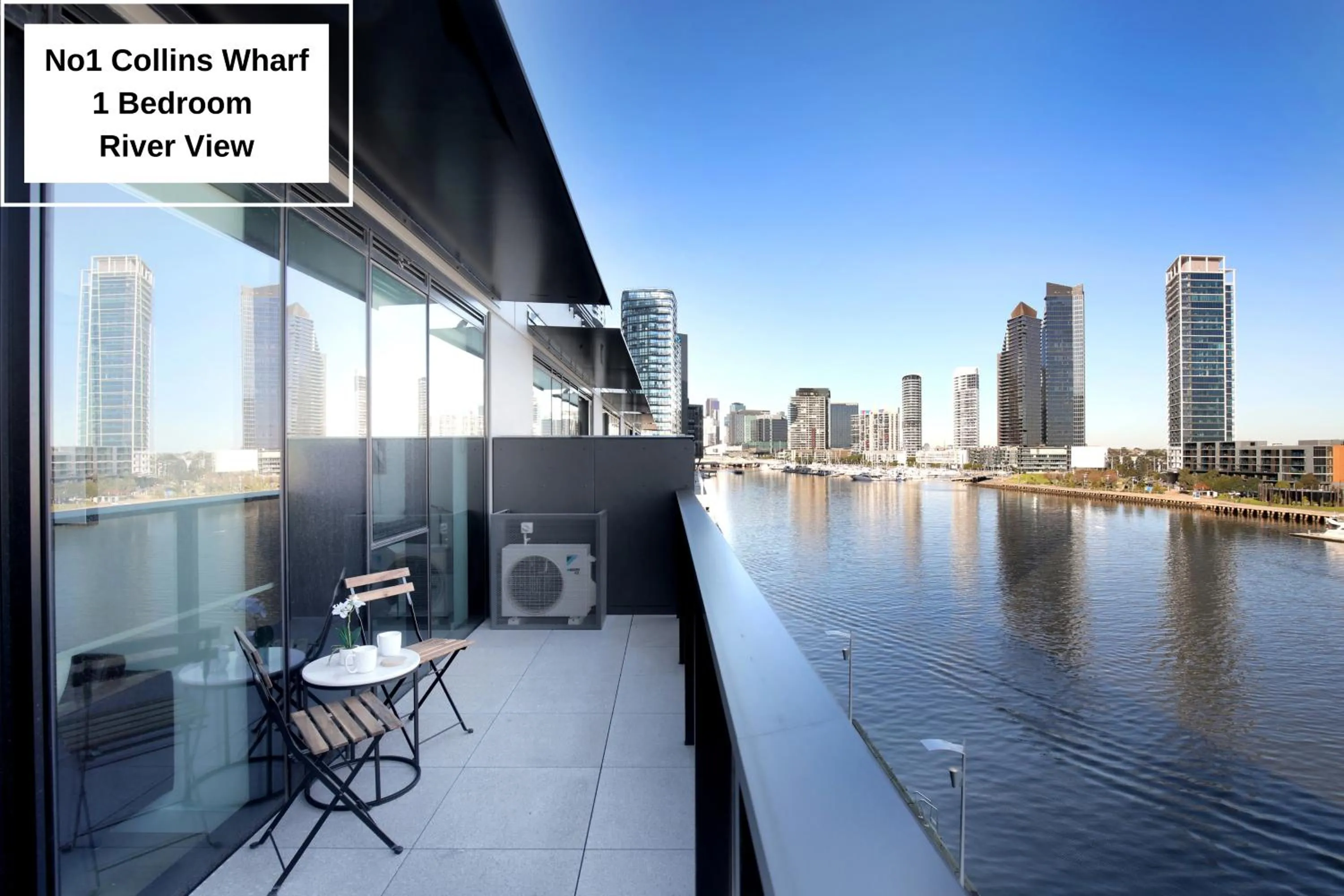 Balcony/Terrace in Orange Stay at Collins Wharf