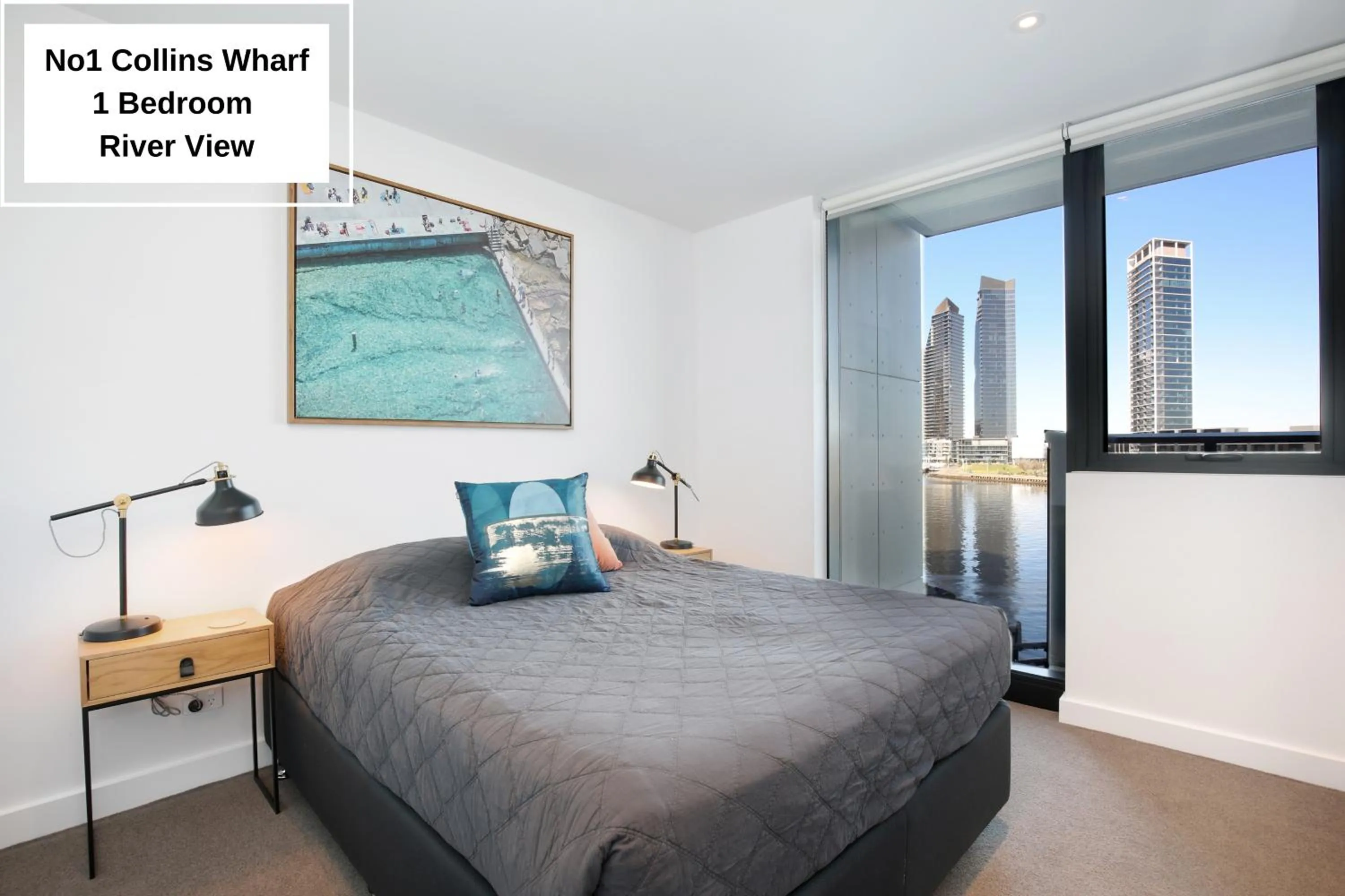 Bedroom, Bed in Orange Stay at Collins Wharf