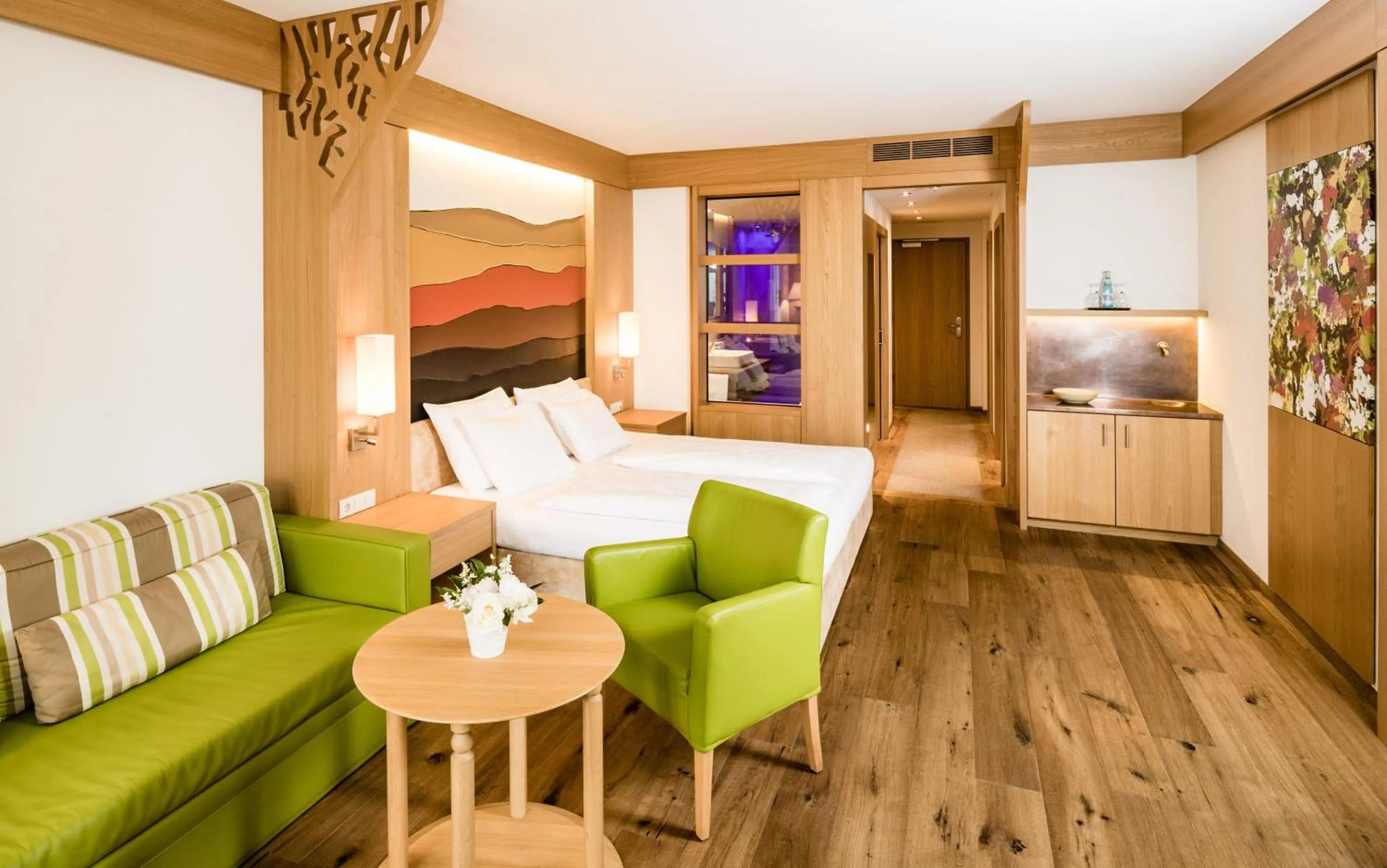 Bed in Hotel Hasslhof