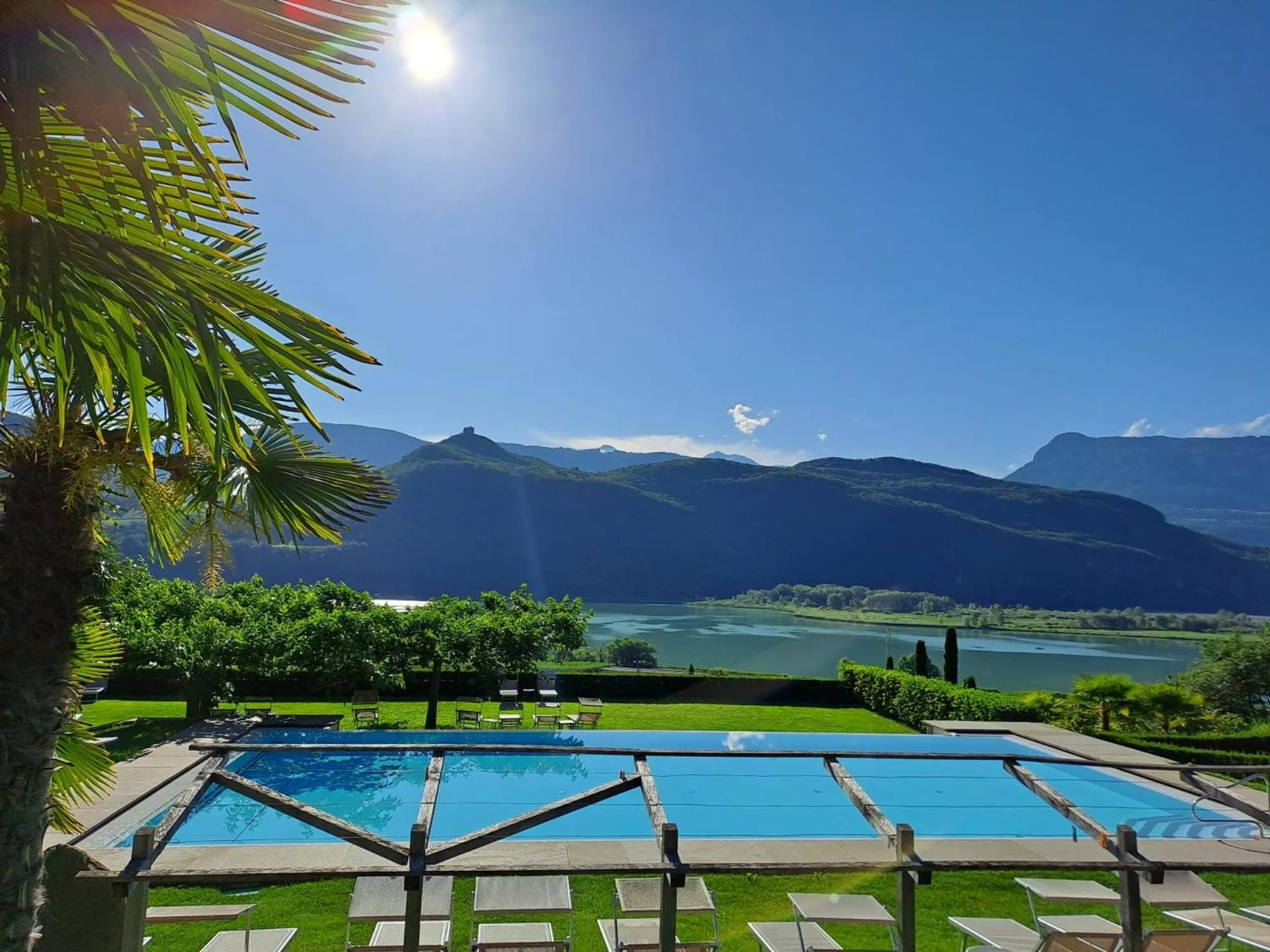 Pool view in Hotel Hasslhof