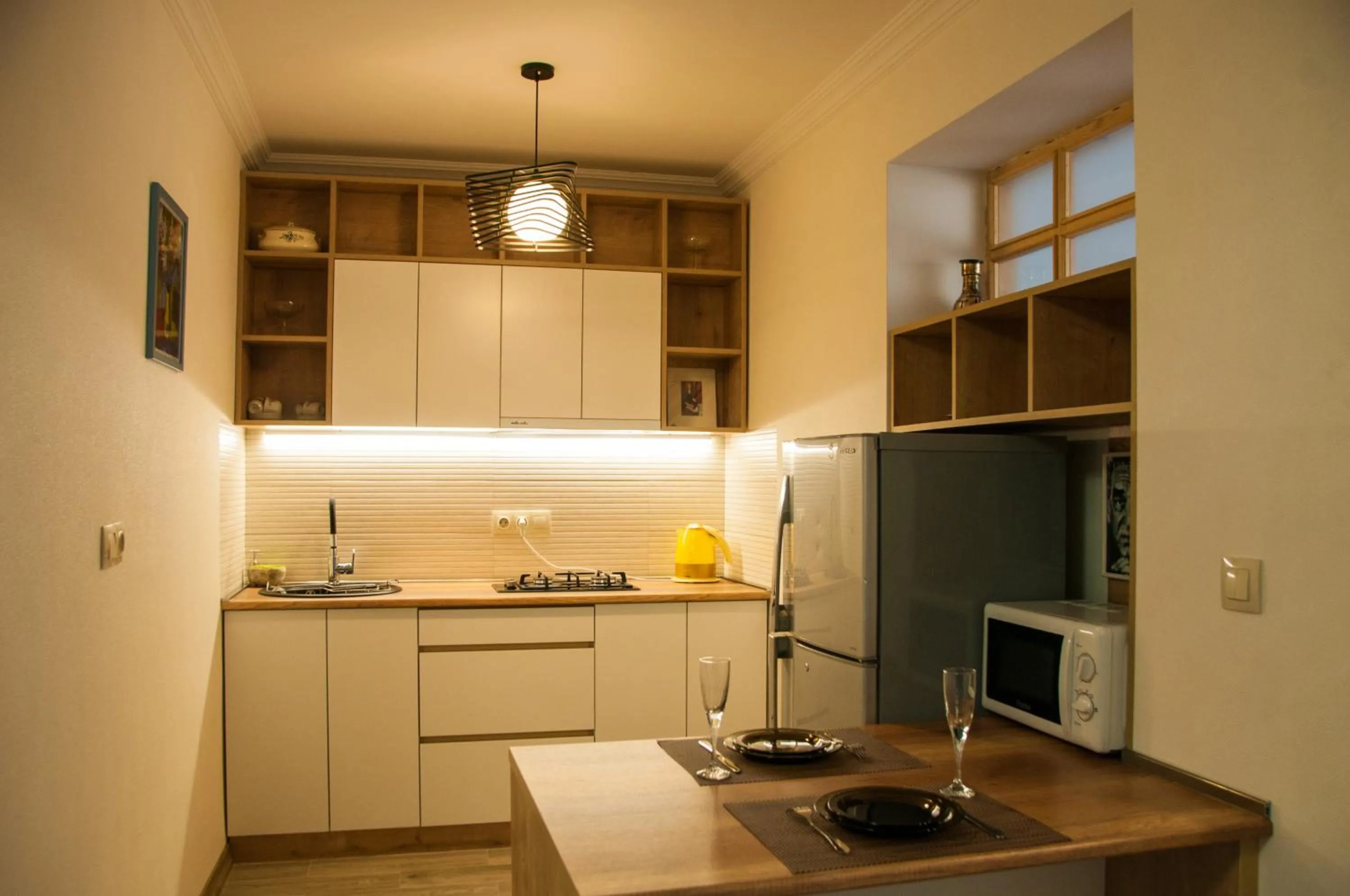 Kitchen or kitchenette in Apartment Near Church