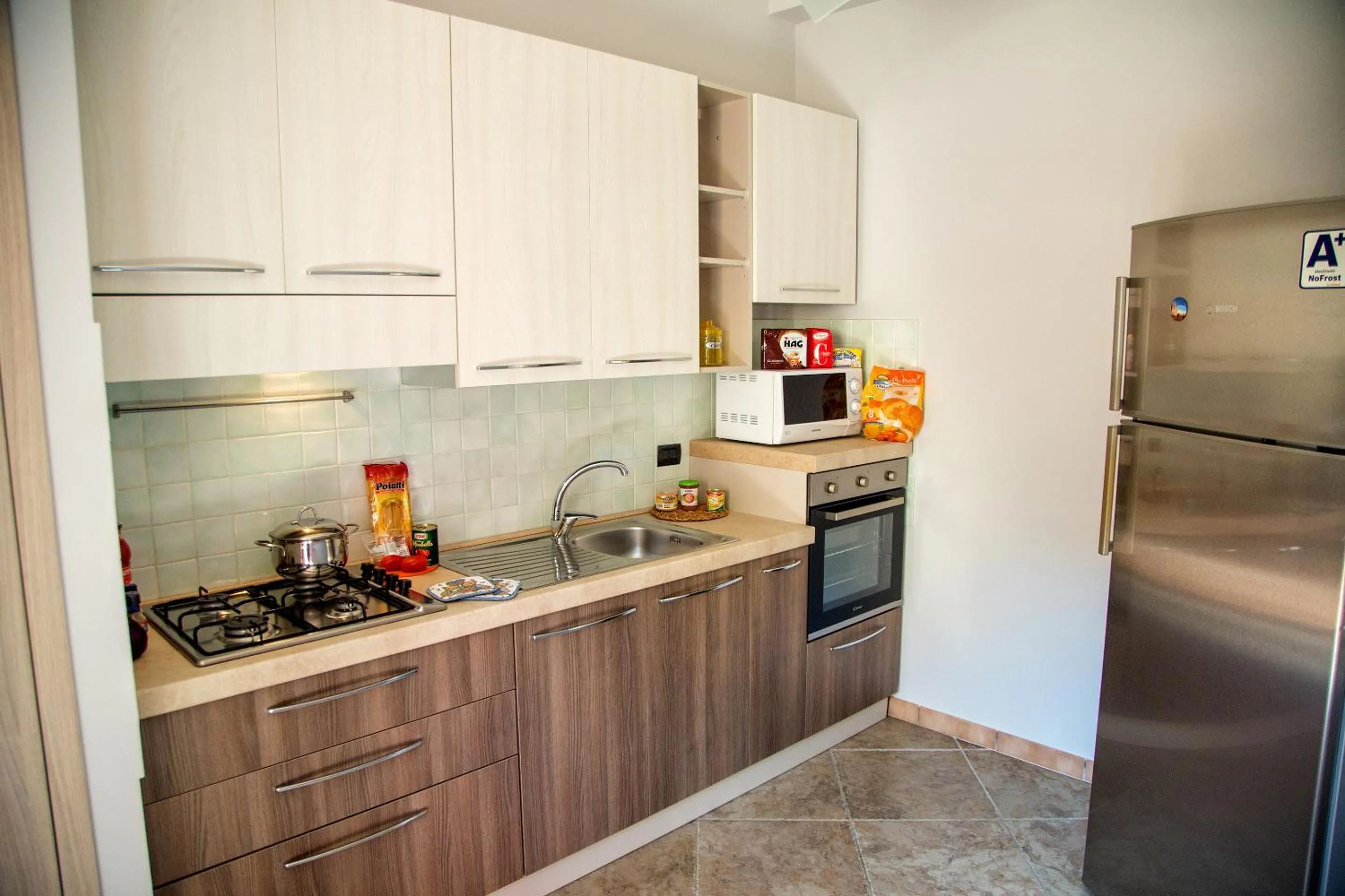 Kitchen or kitchenette in Sicilia Case Vacanze