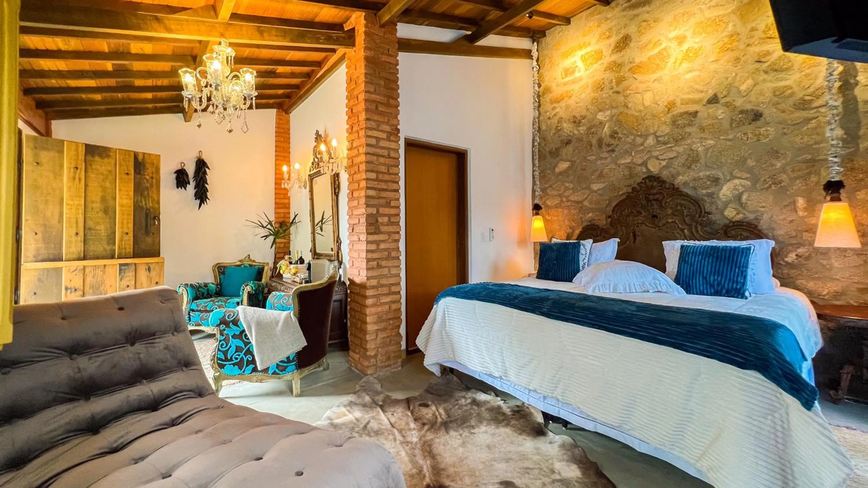 Bed in Segredo da Serra Guest House