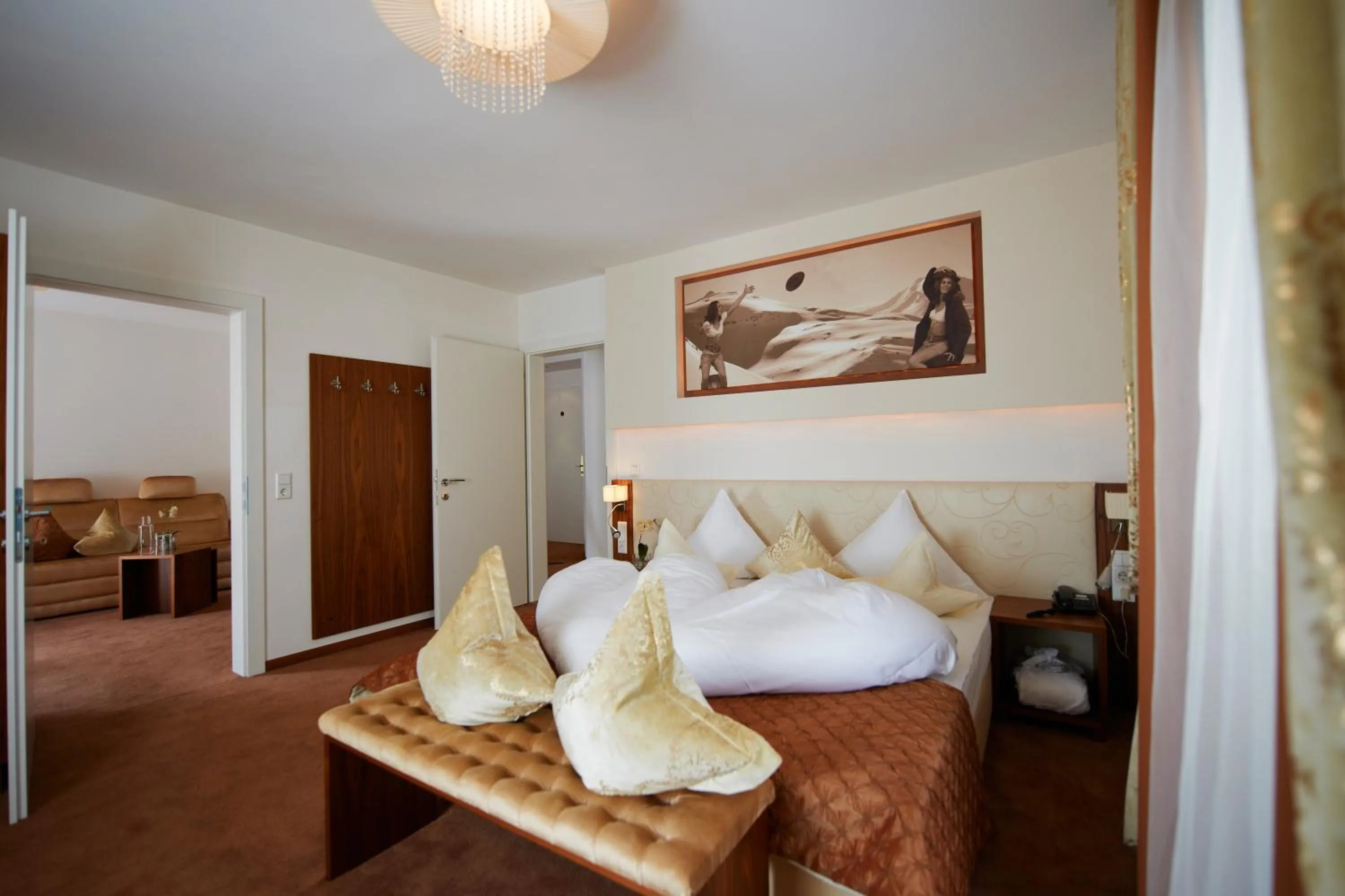 Bed in Hotel Brigitte