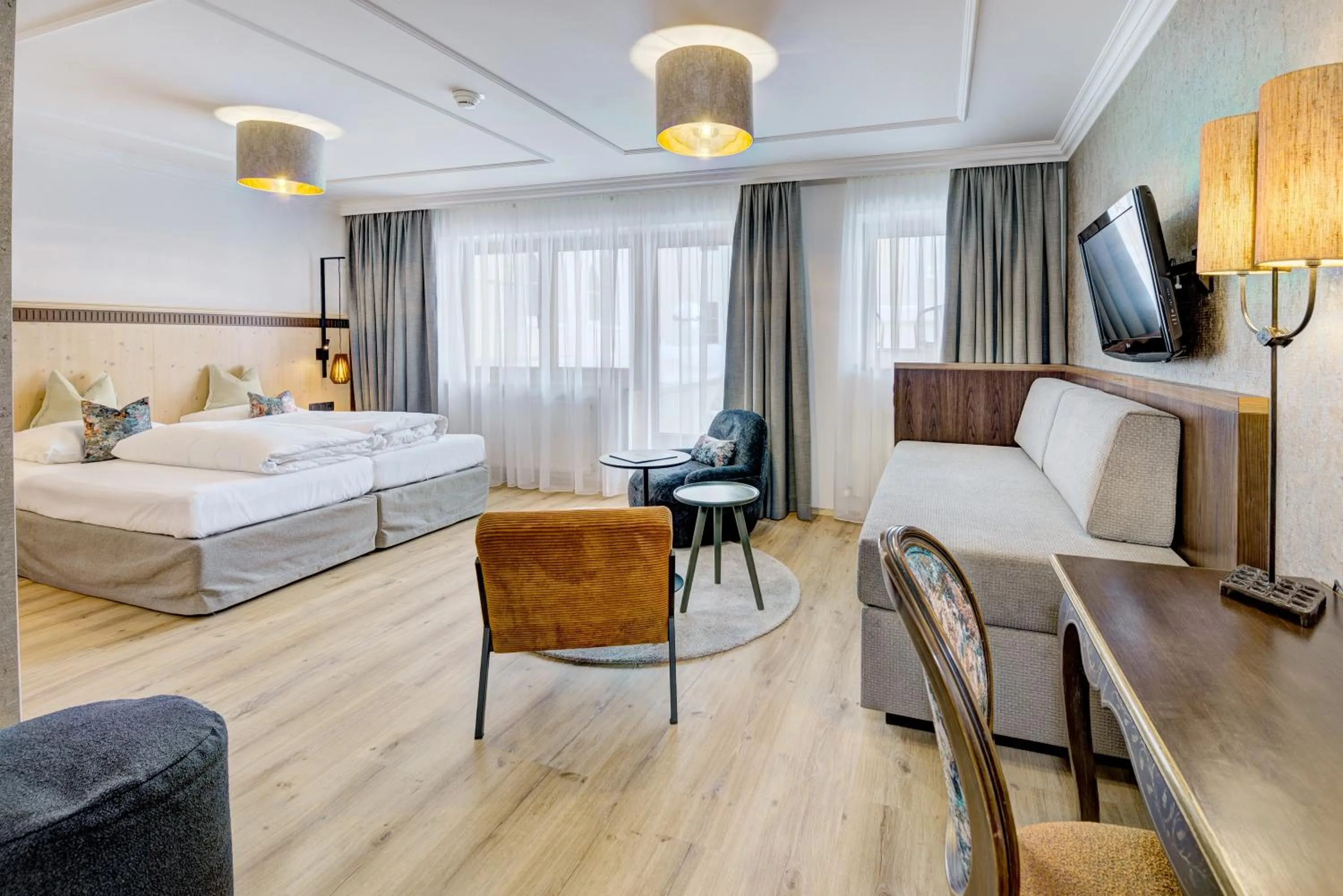 Bed in Hotel Brigitte