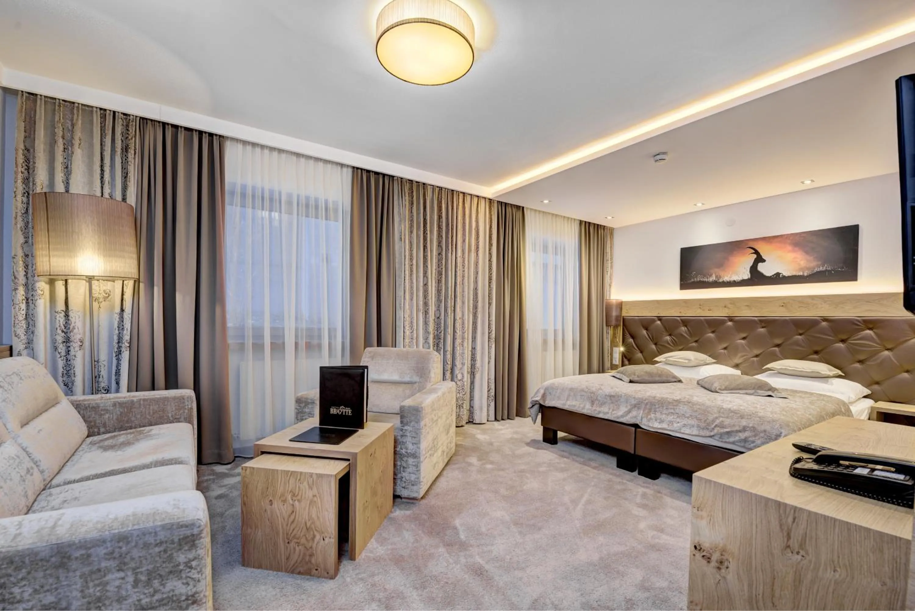 Bed in Hotel Brigitte