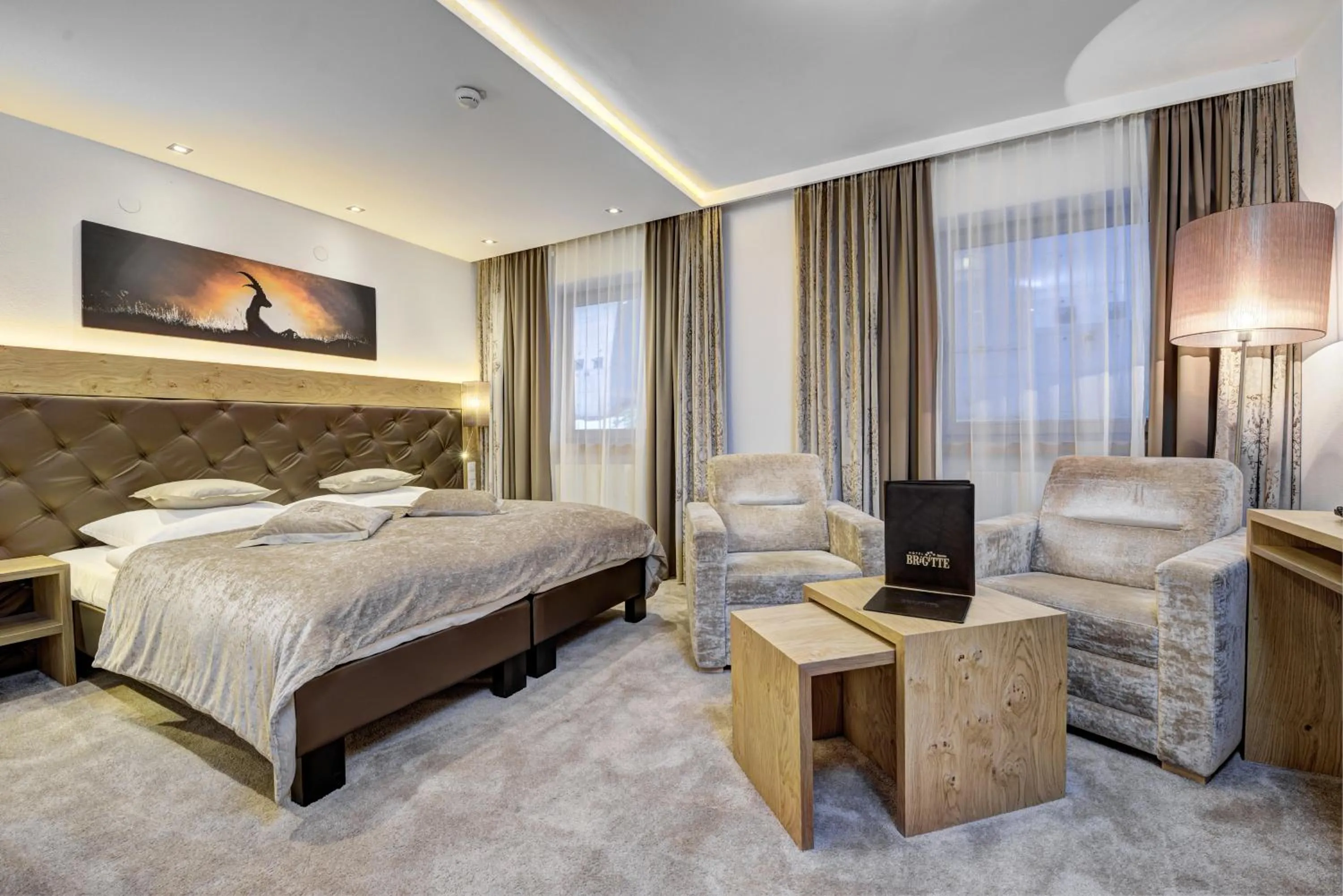 Bed in Hotel Brigitte