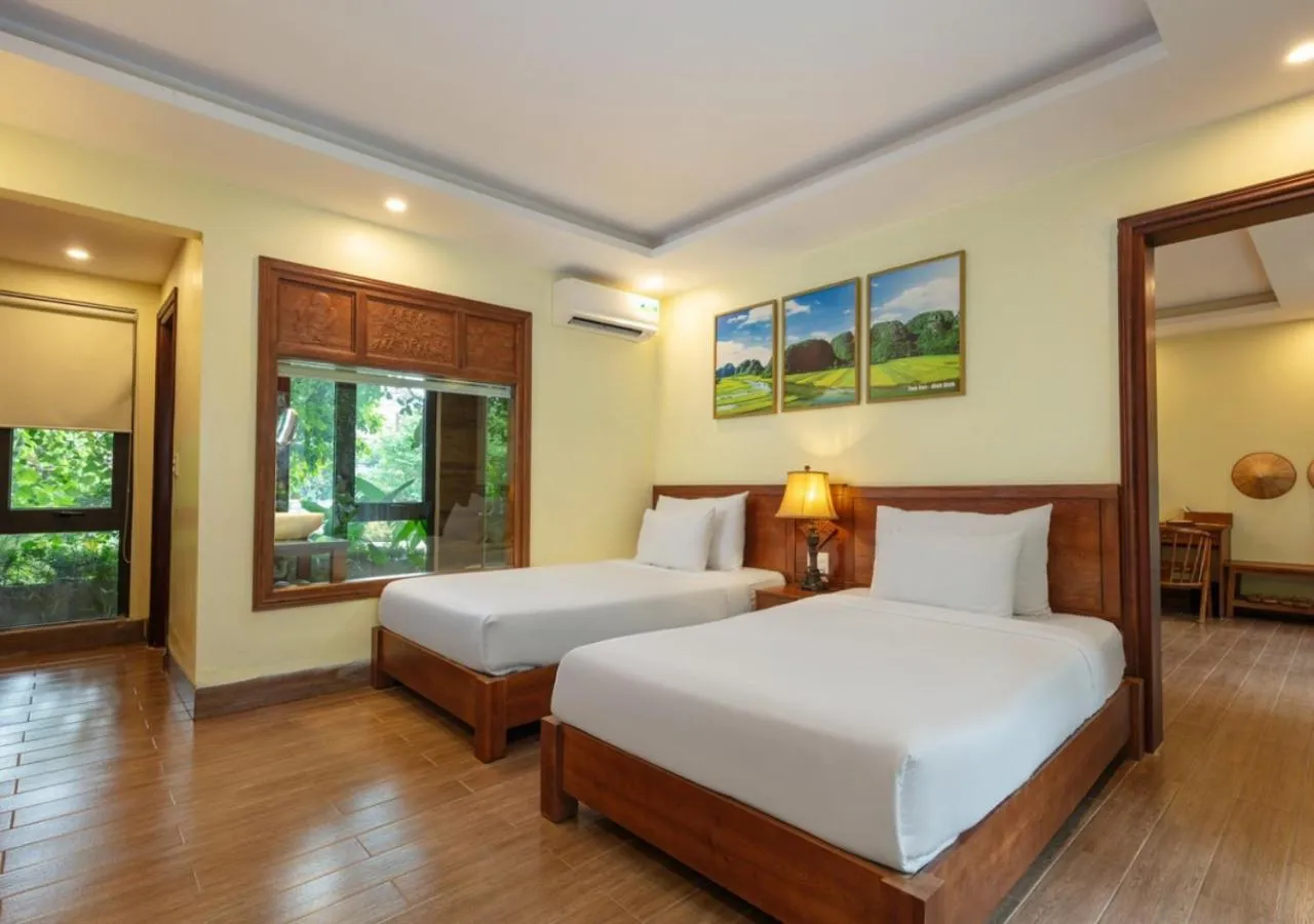 Bed in Bai Dinh Garden Resort & Spa