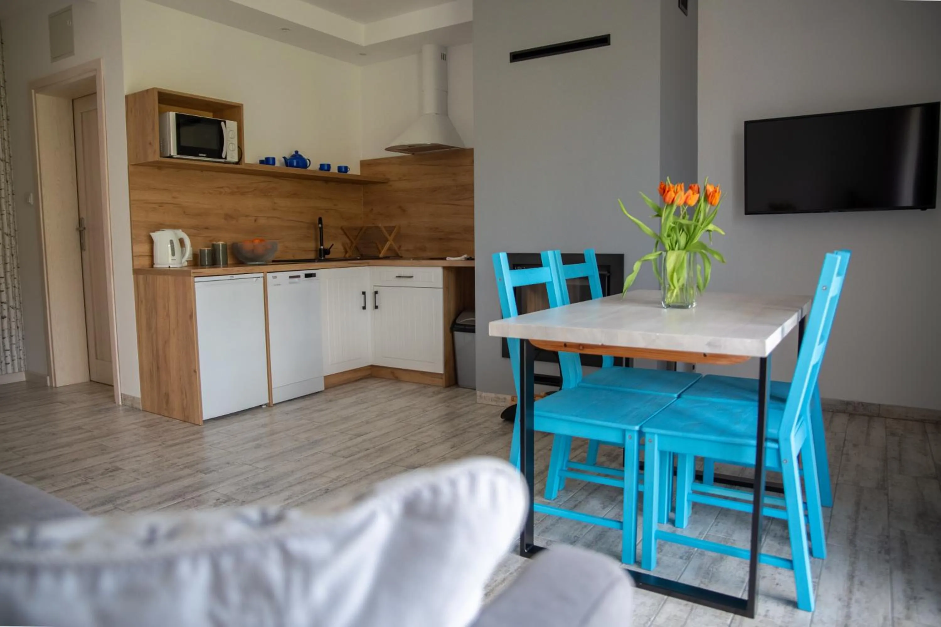 Kitchen or kitchenette in APARTAMENTY ZAZAMCZE