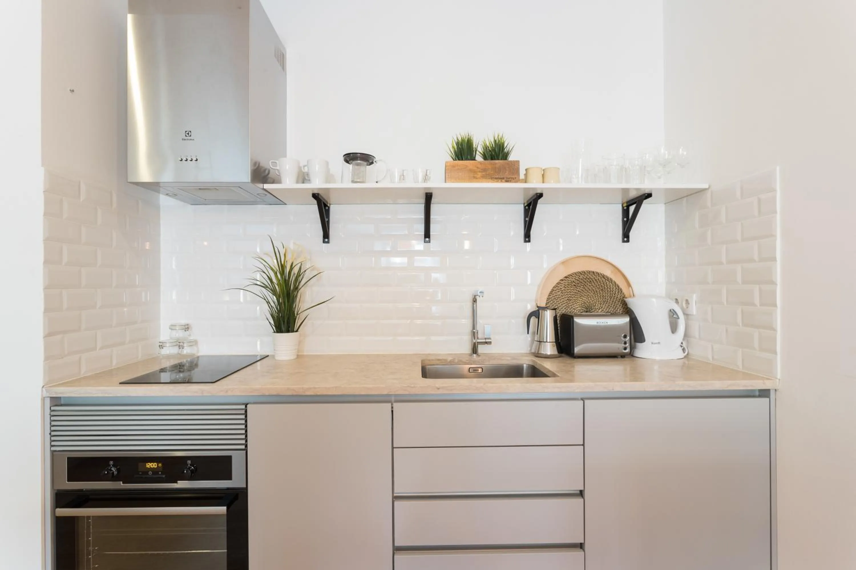 Kitchen or kitchenette in FLH São Bento Charming Flat