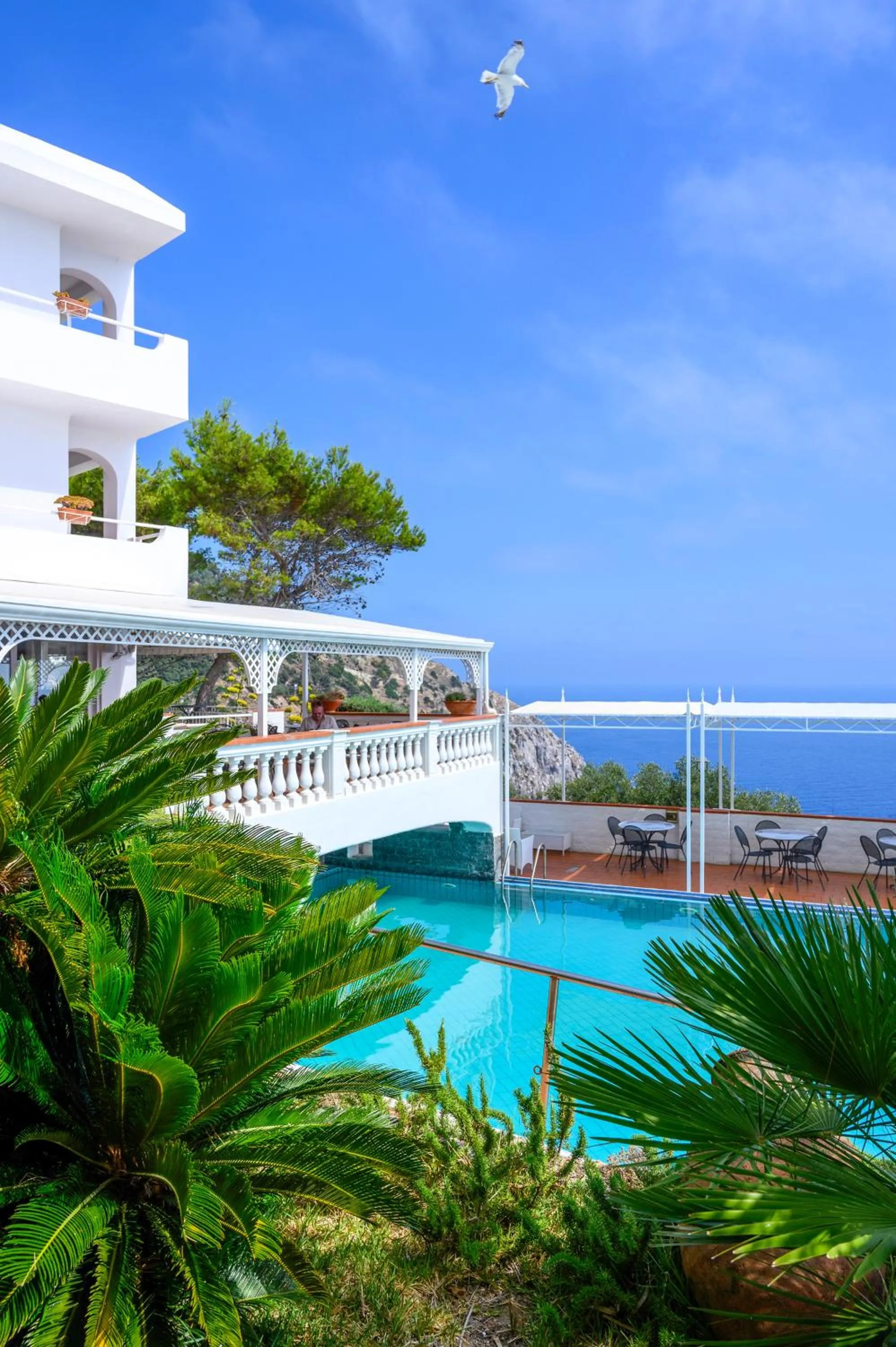 Pool view in Hotel Grazia alla Scannella