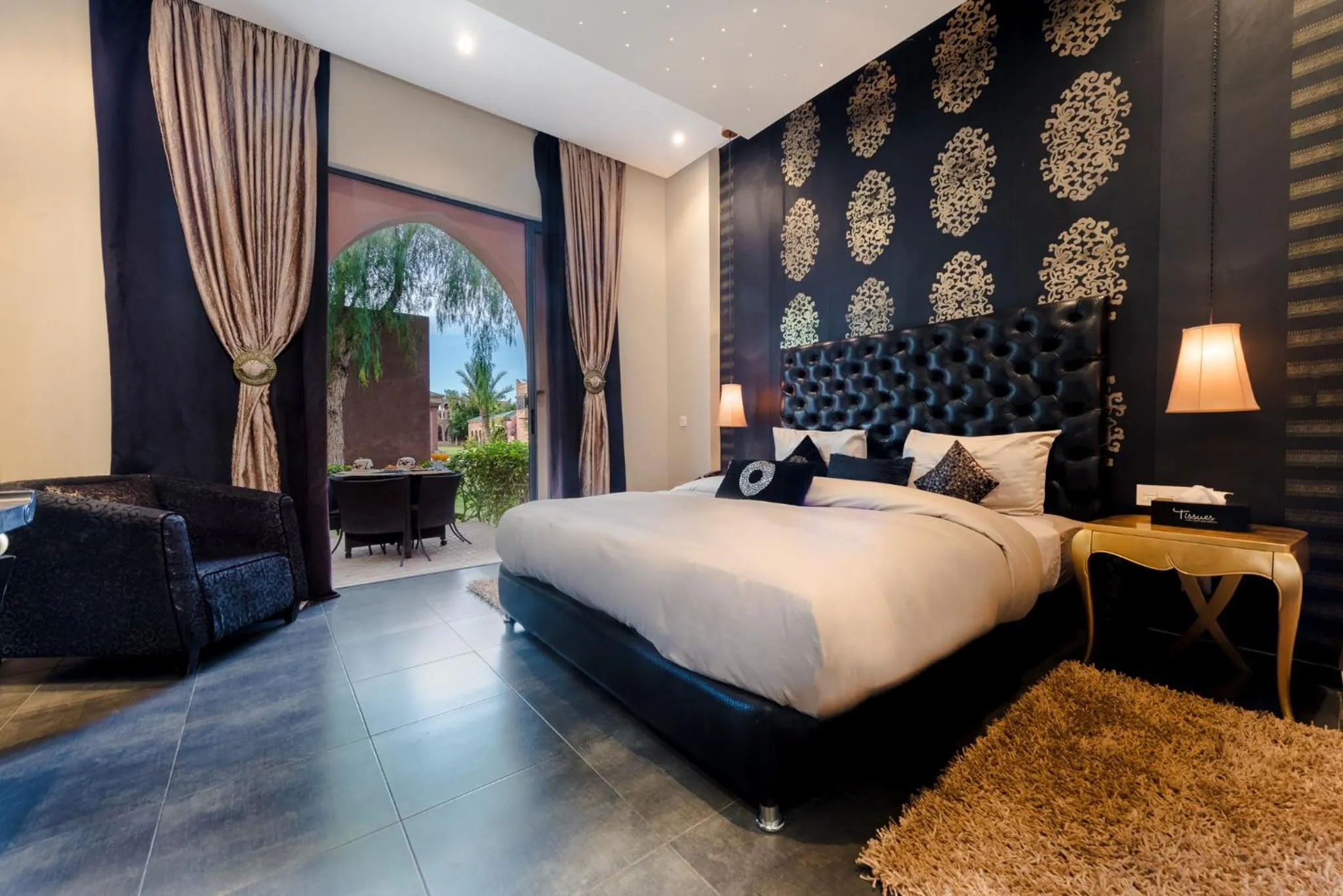 Photo of the whole room, Bed in Residence Dar Lamia Marrakech