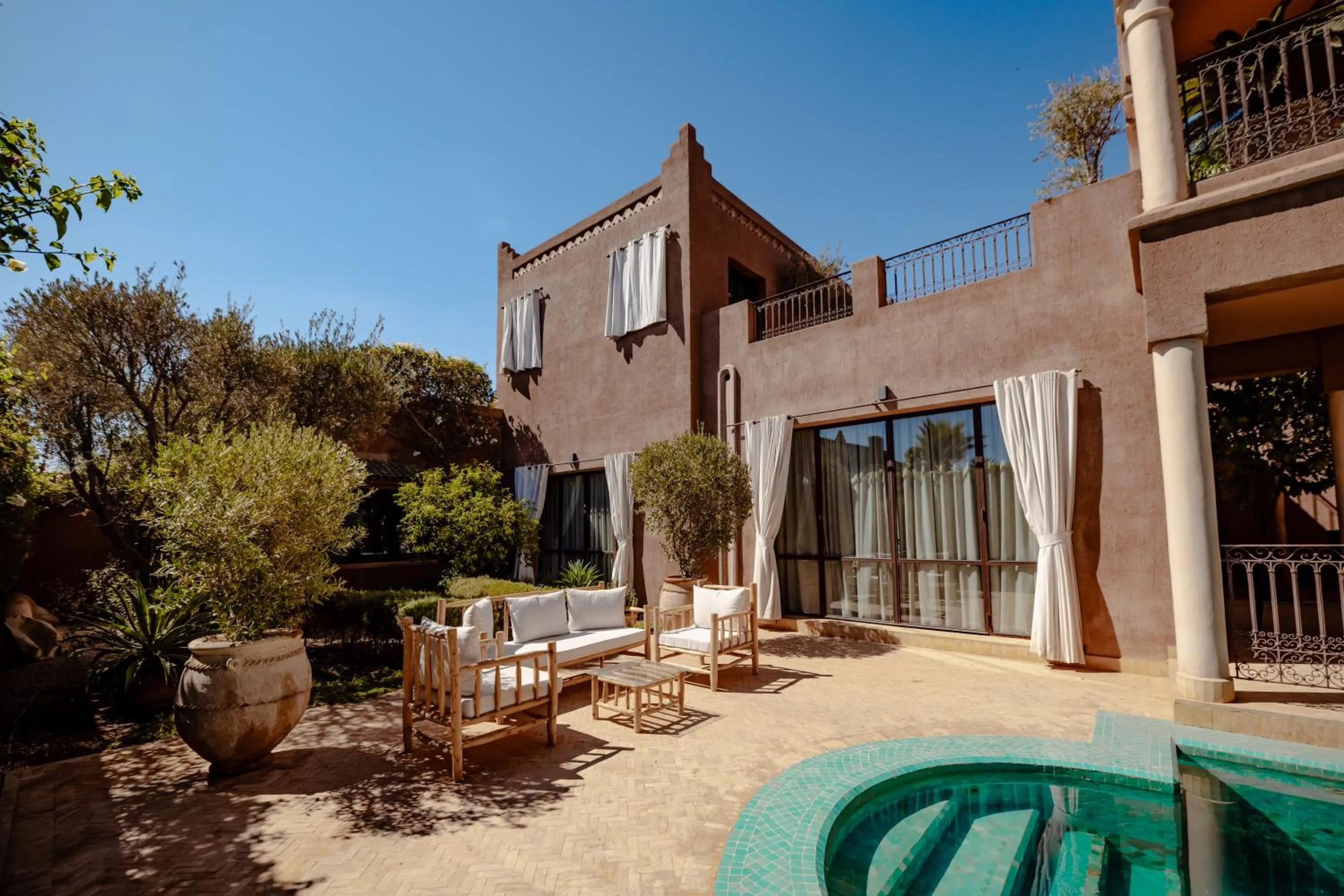 Garden view in Residence Dar Lamia Marrakech