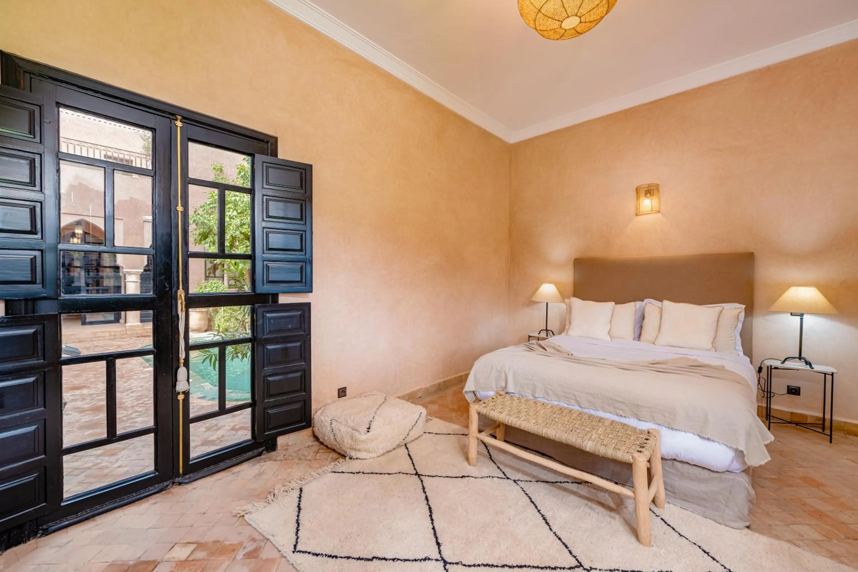 Photo of the whole room, Bed in Residence Dar Lamia Marrakech