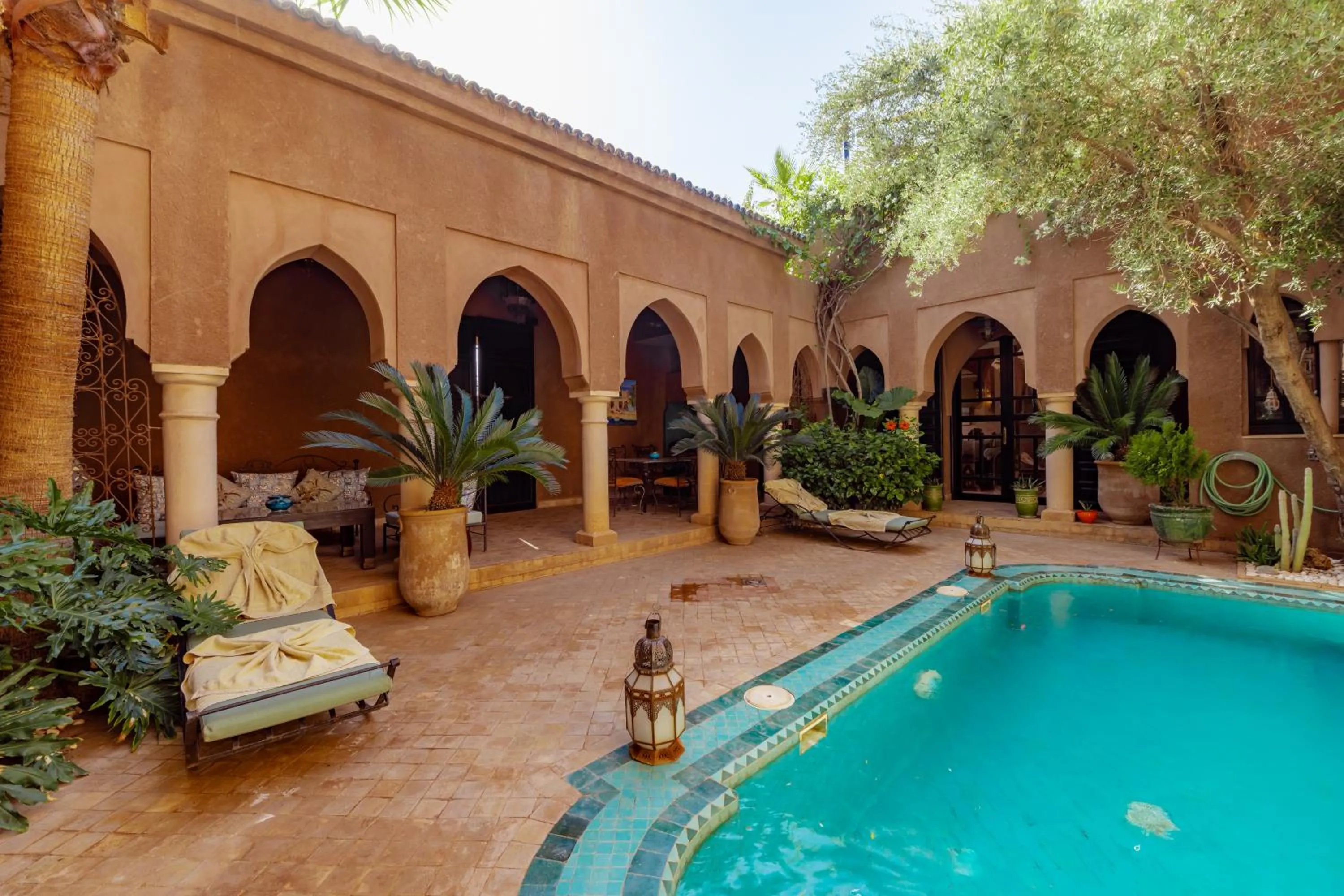 Pool view in Residence Dar Lamia Marrakech
