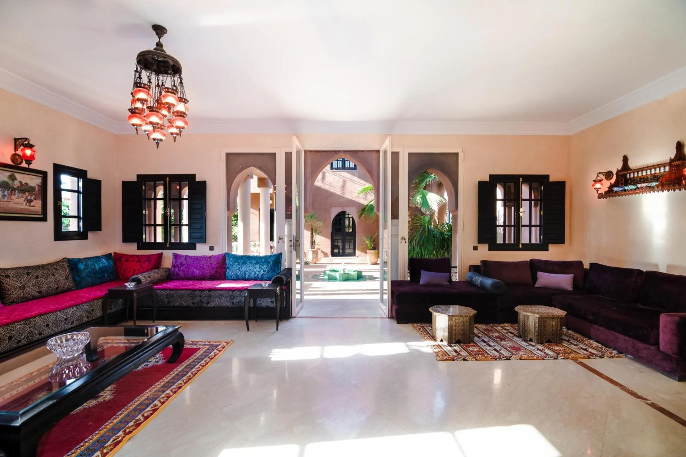 Living room in Residence Dar Lamia Marrakech