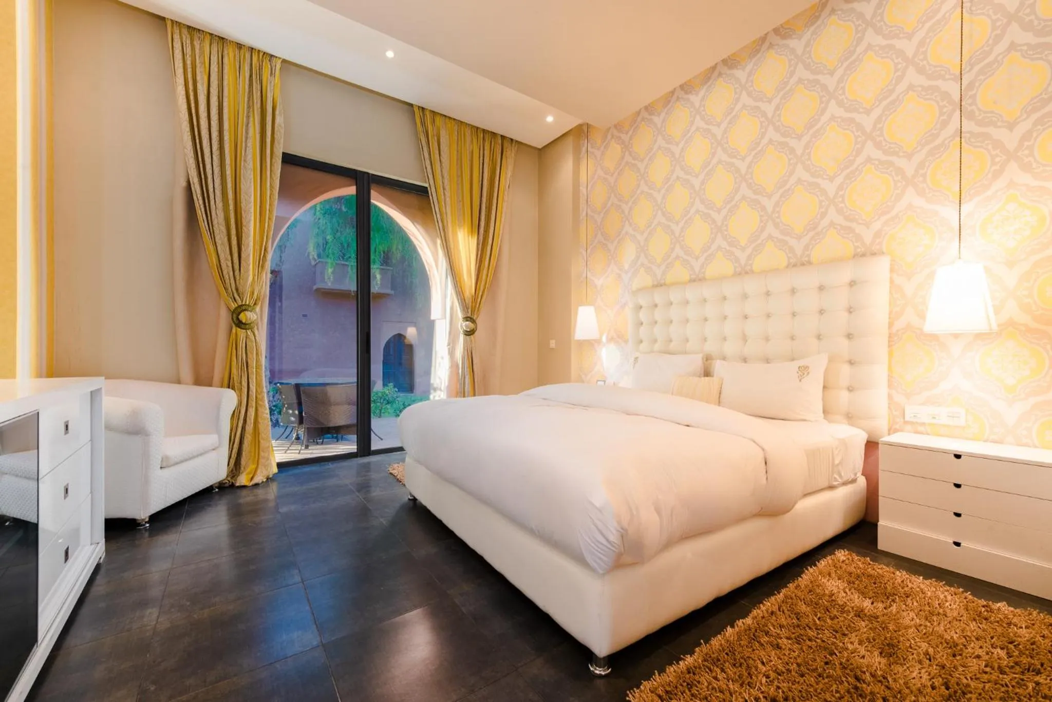 Photo of the whole room, Bed in Residence Dar Lamia Marrakech