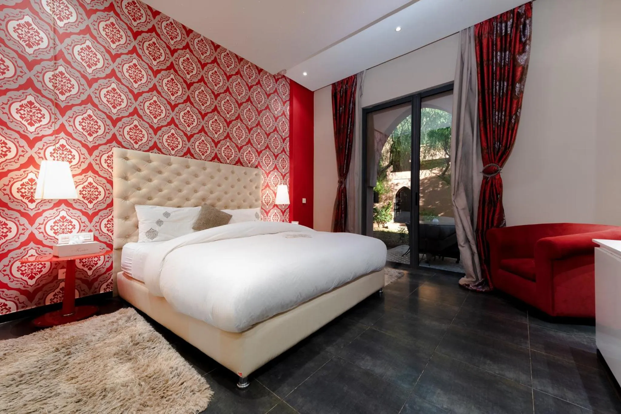 Photo of the whole room, Bed in Residence Dar Lamia Marrakech