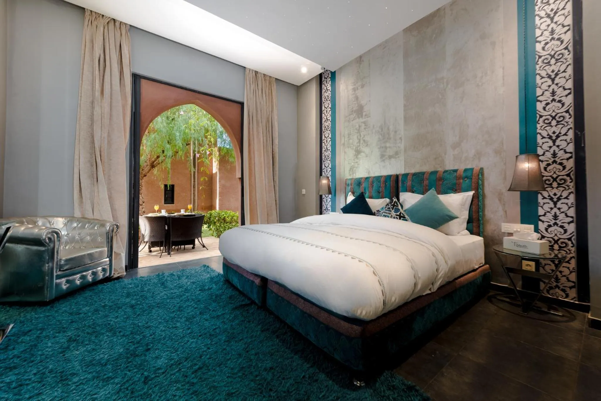 Photo of the whole room, Bed in Residence Dar Lamia Marrakech
