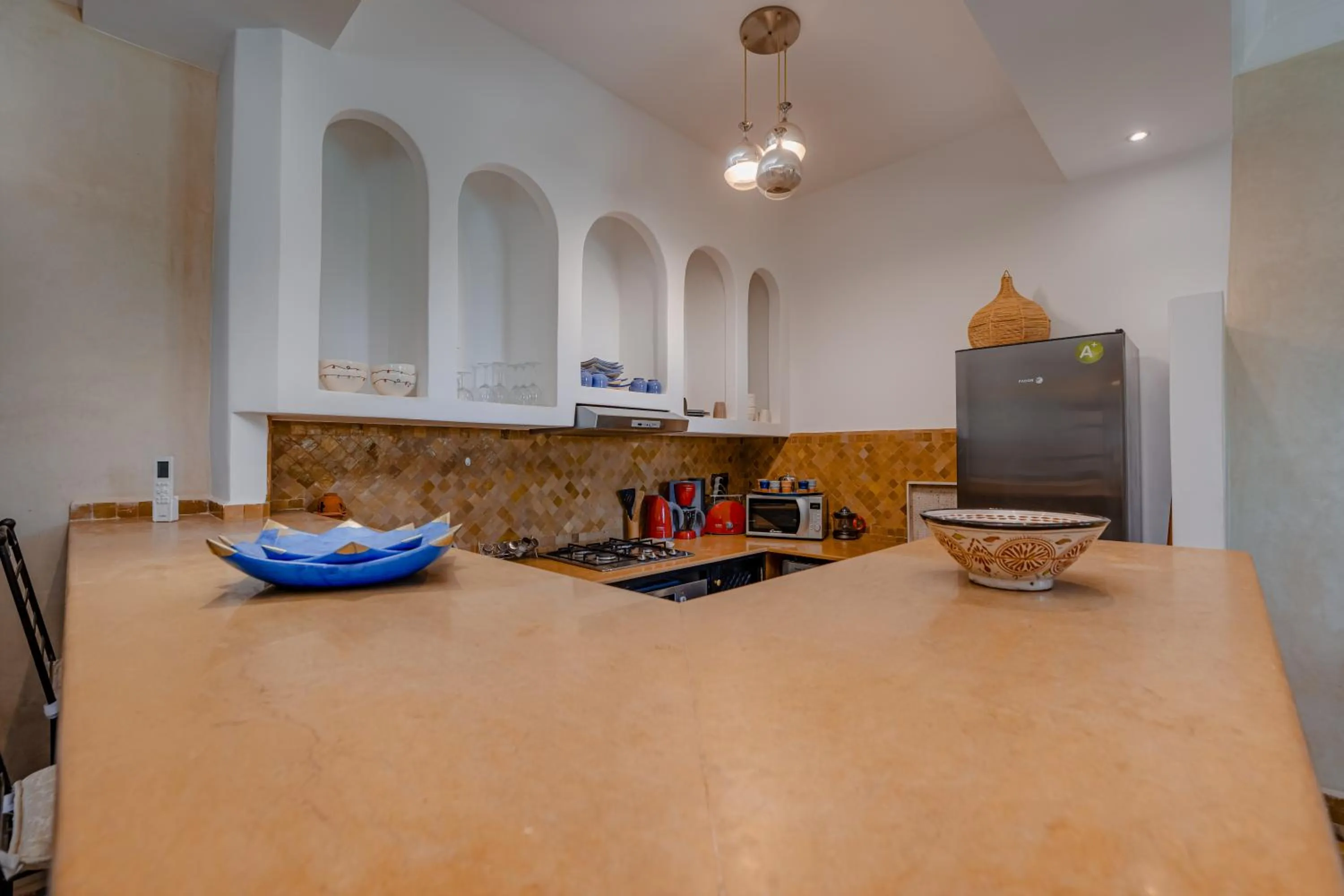 Kitchen or kitchenette in Residence Dar Lamia Marrakech