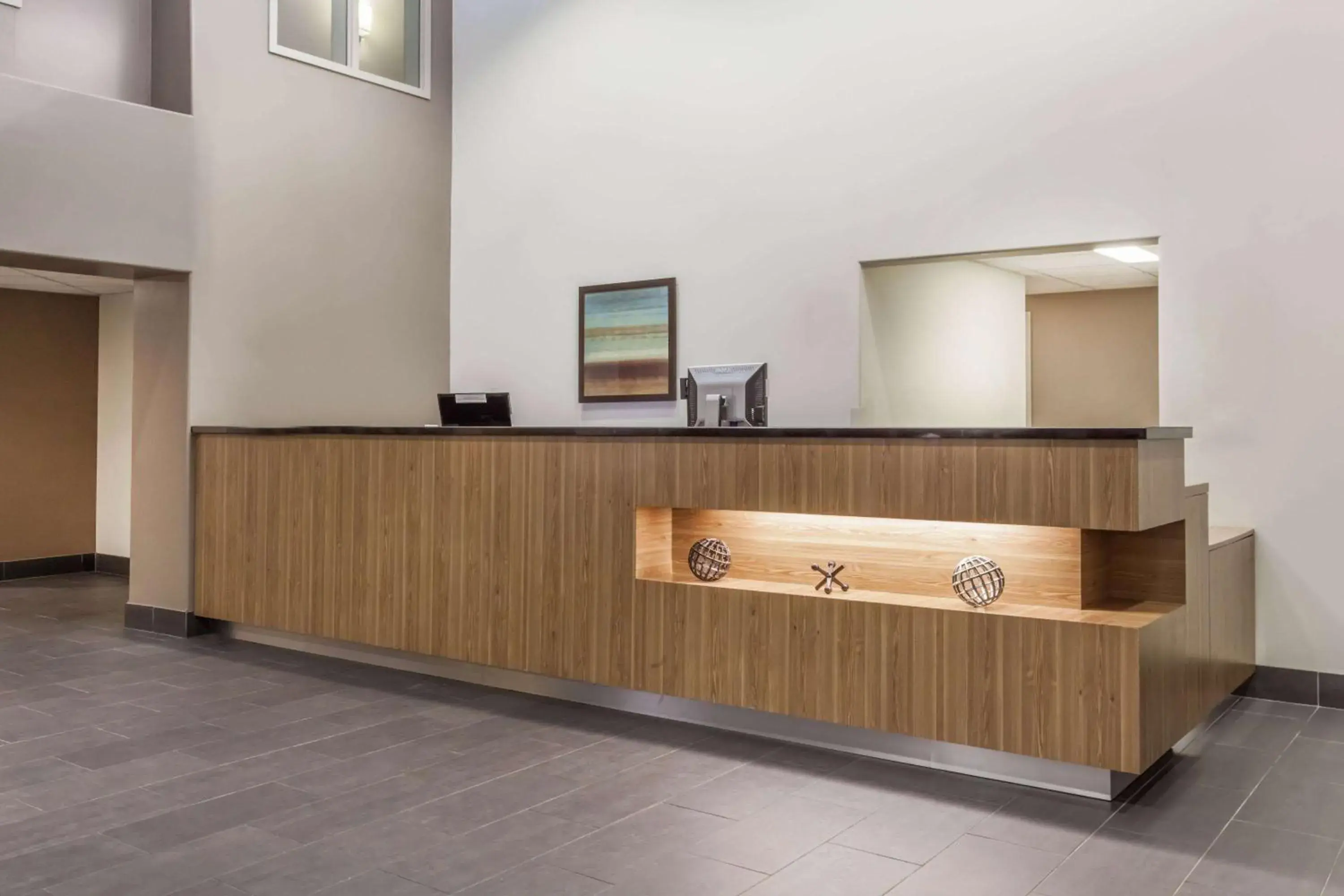 Lobby or reception in Super 8 by Wyndham Peterborough Lobby or reception in Super 8 by Wyndham Peterborough