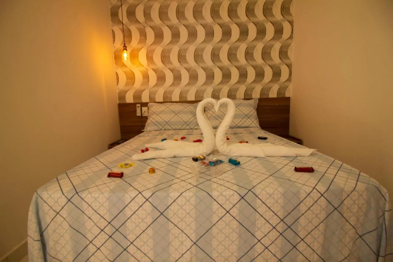 Bed in Pousada Aliança