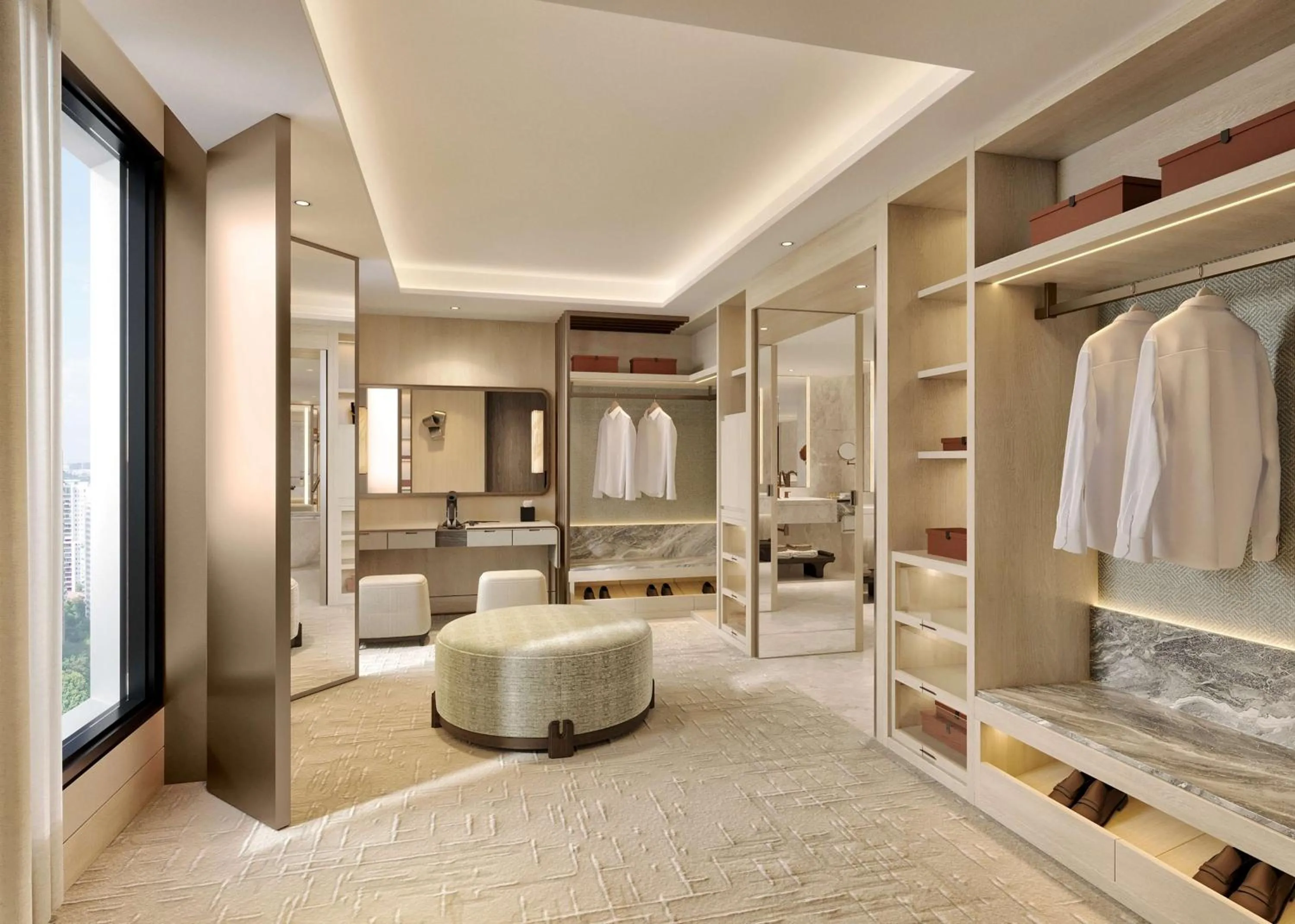 Photo of the whole room, Bed in Conrad Centennial Singapore