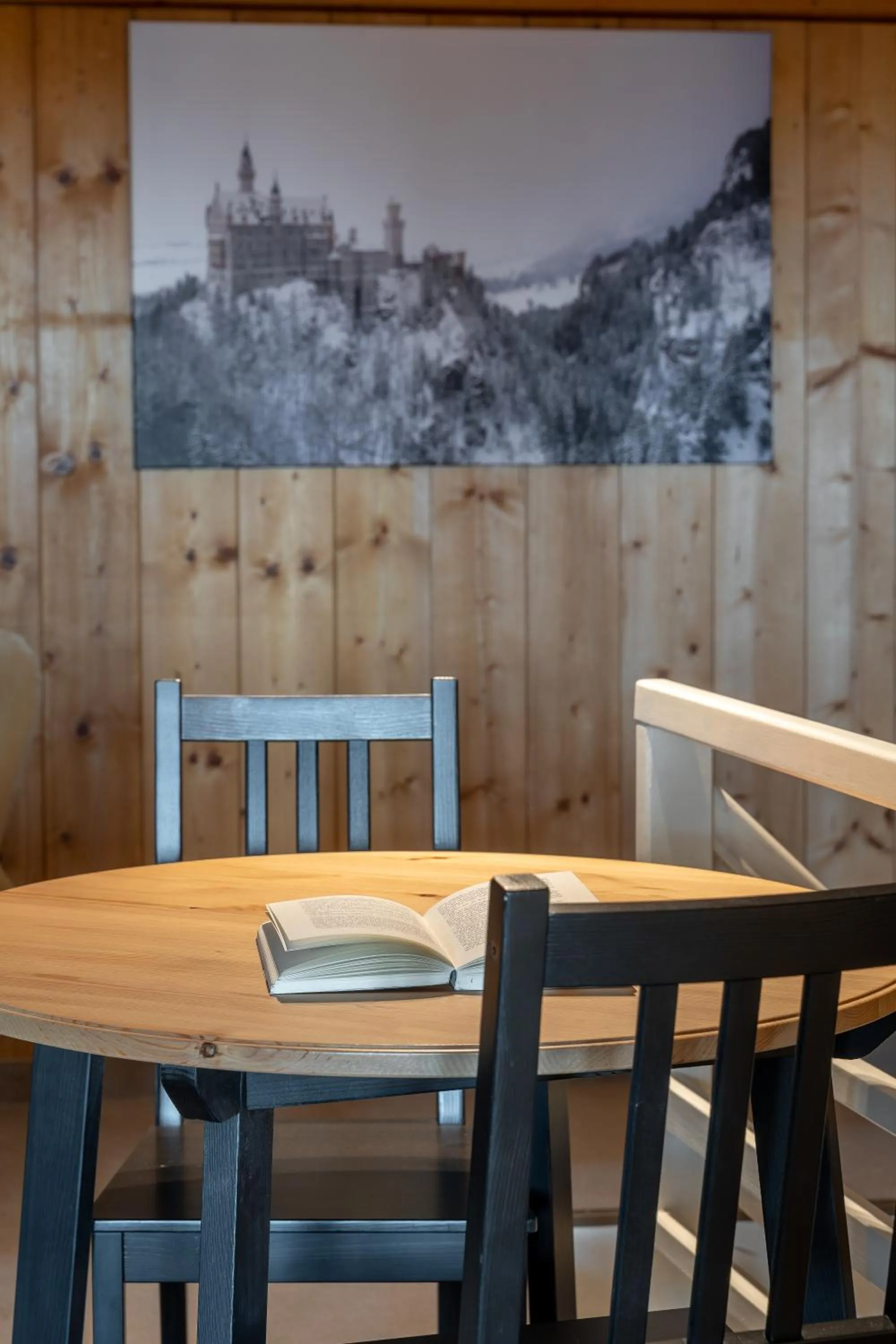 Seating area in Alps Hostel