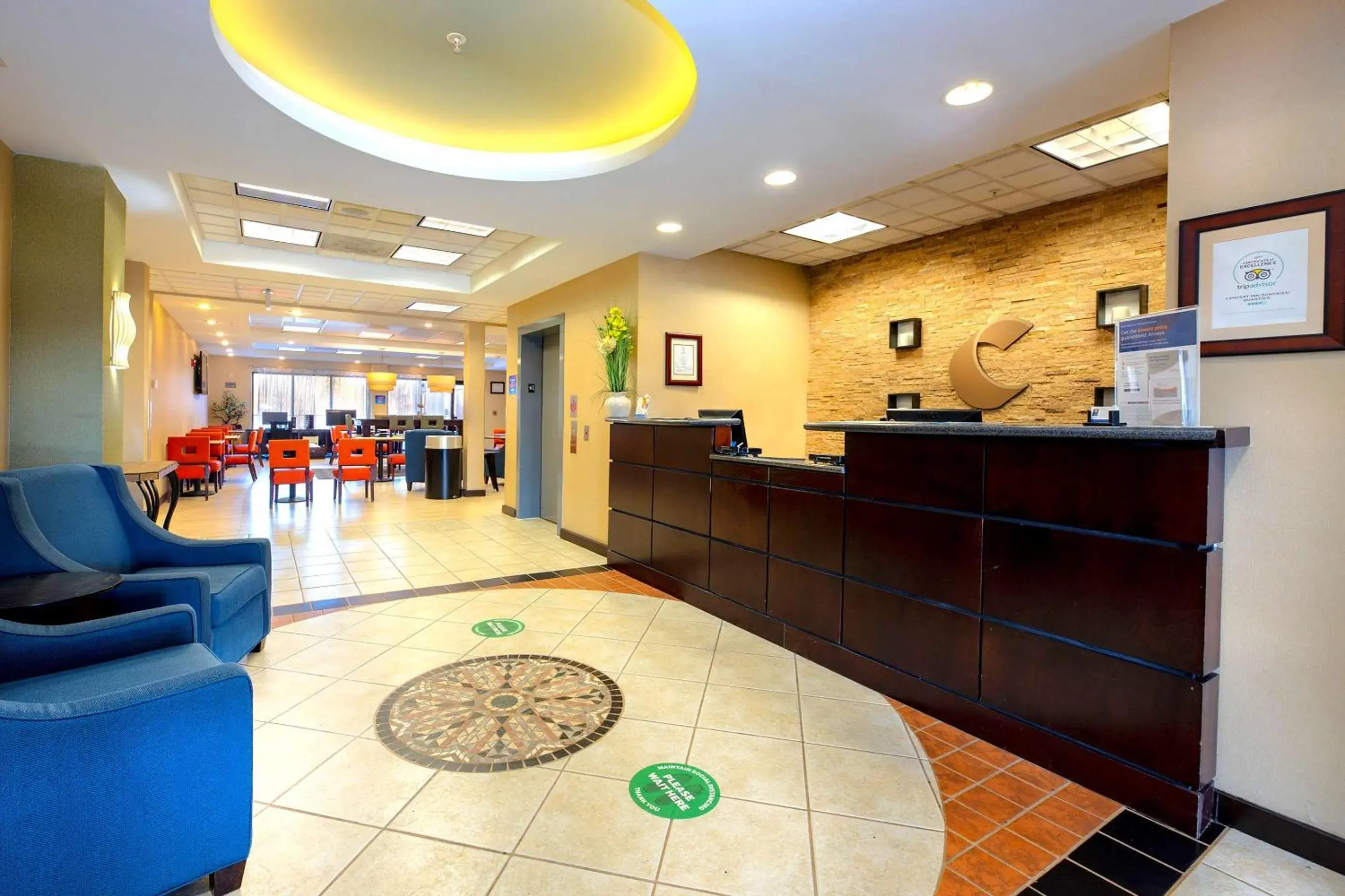 Lobby or reception in Comfort Inn Near Quantico Main Gate North Lobby or reception in Comfort Inn Near Quantico Main Gate North