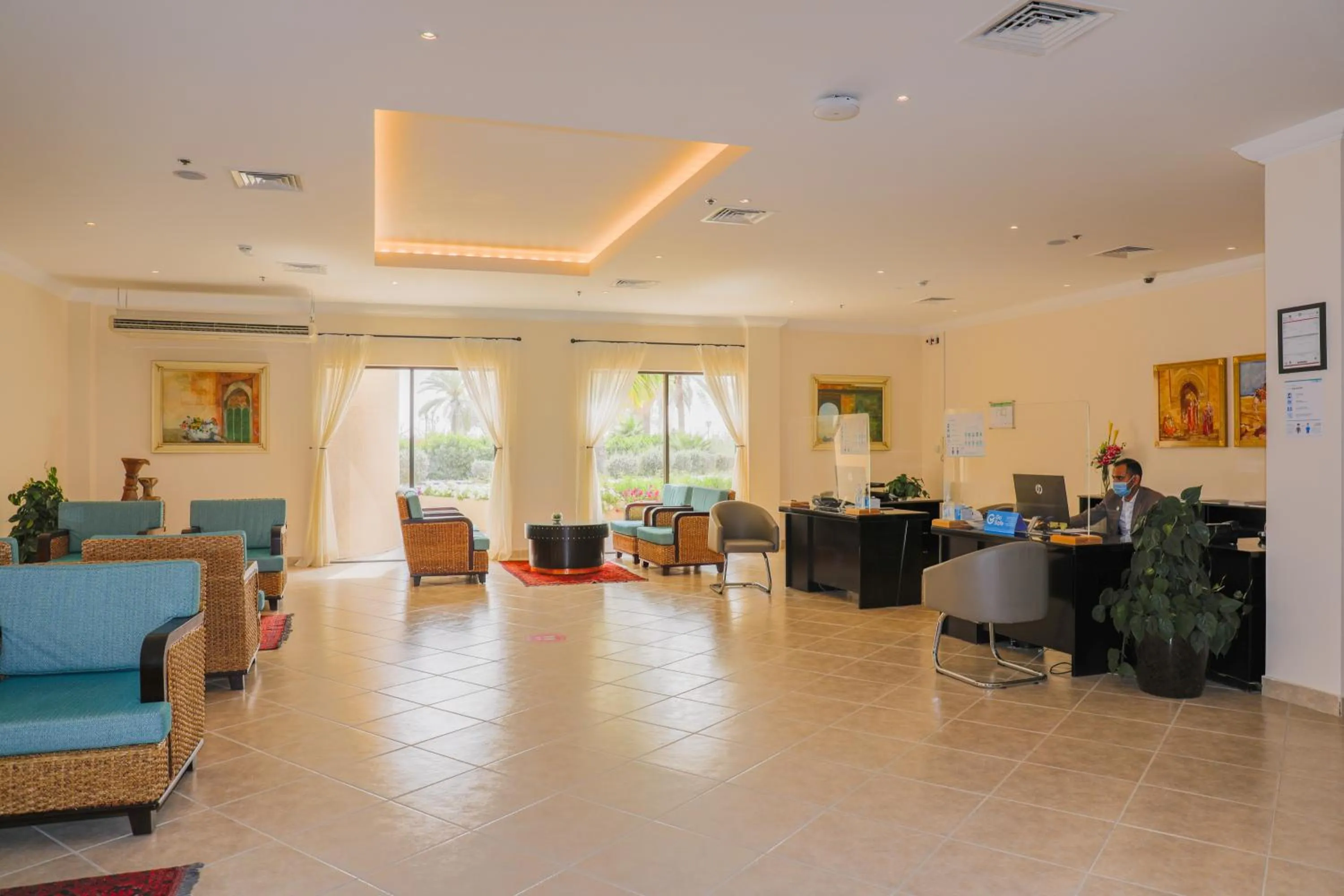 Lobby or reception in Dhafra Beach Hotel