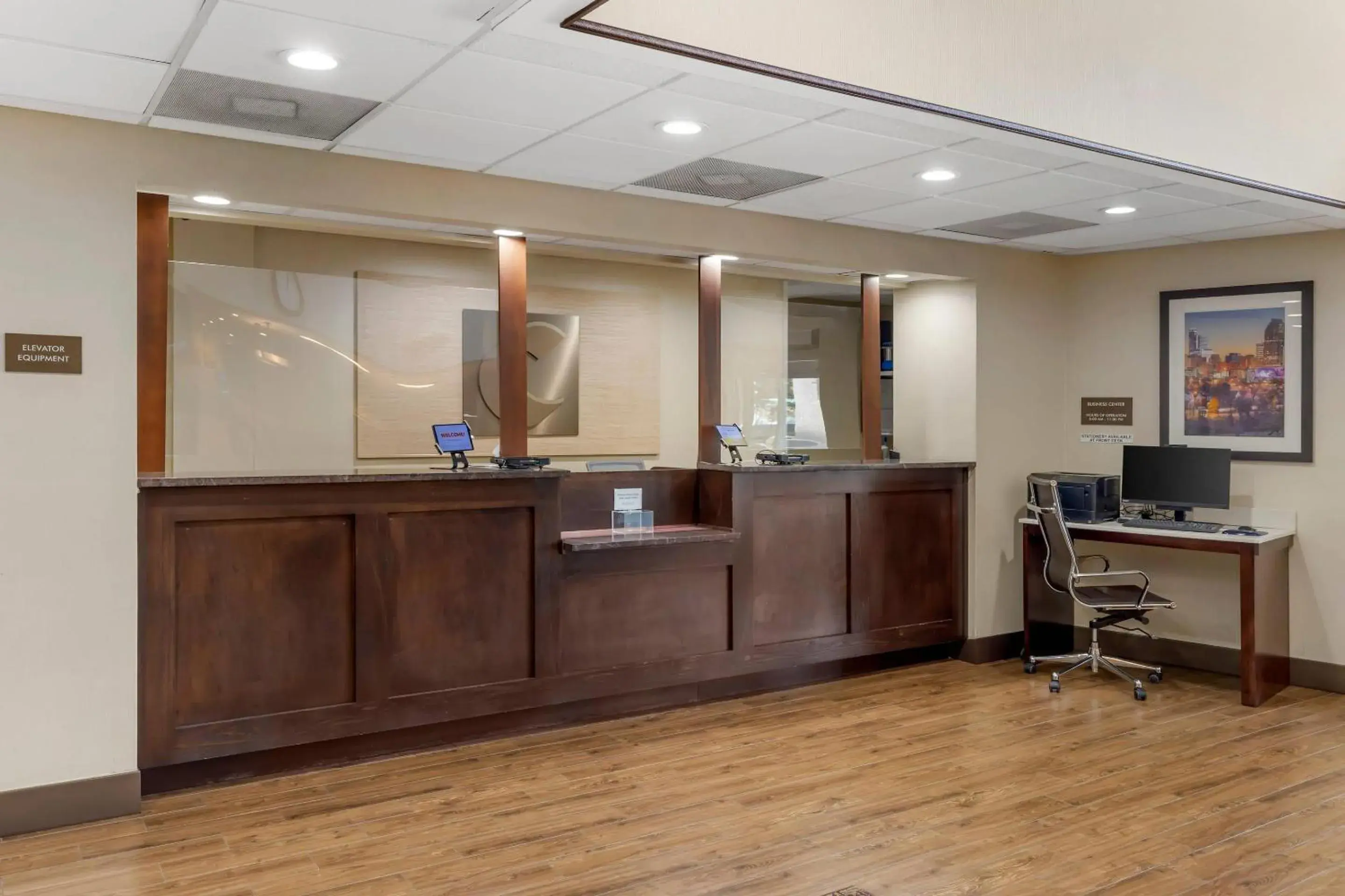 Lobby or reception in Comfort Suites Raleigh Walnut Creek Lobby or reception in Comfort Suites Raleigh Walnut Creek
