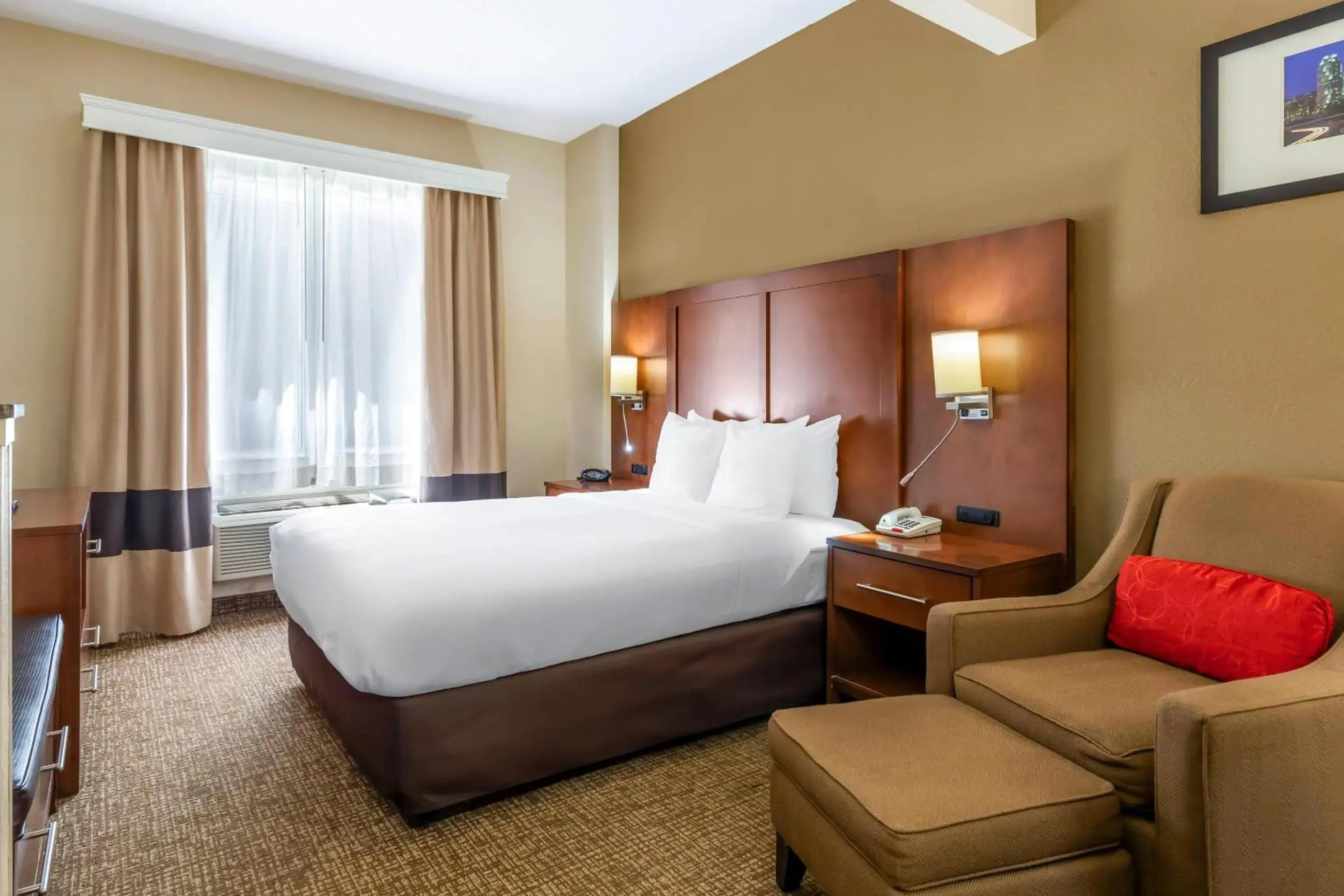 Bedroom, Bed in Comfort Suites Raleigh Walnut Creek Bedroom, Bed in Comfort Suites Raleigh Walnut Creek