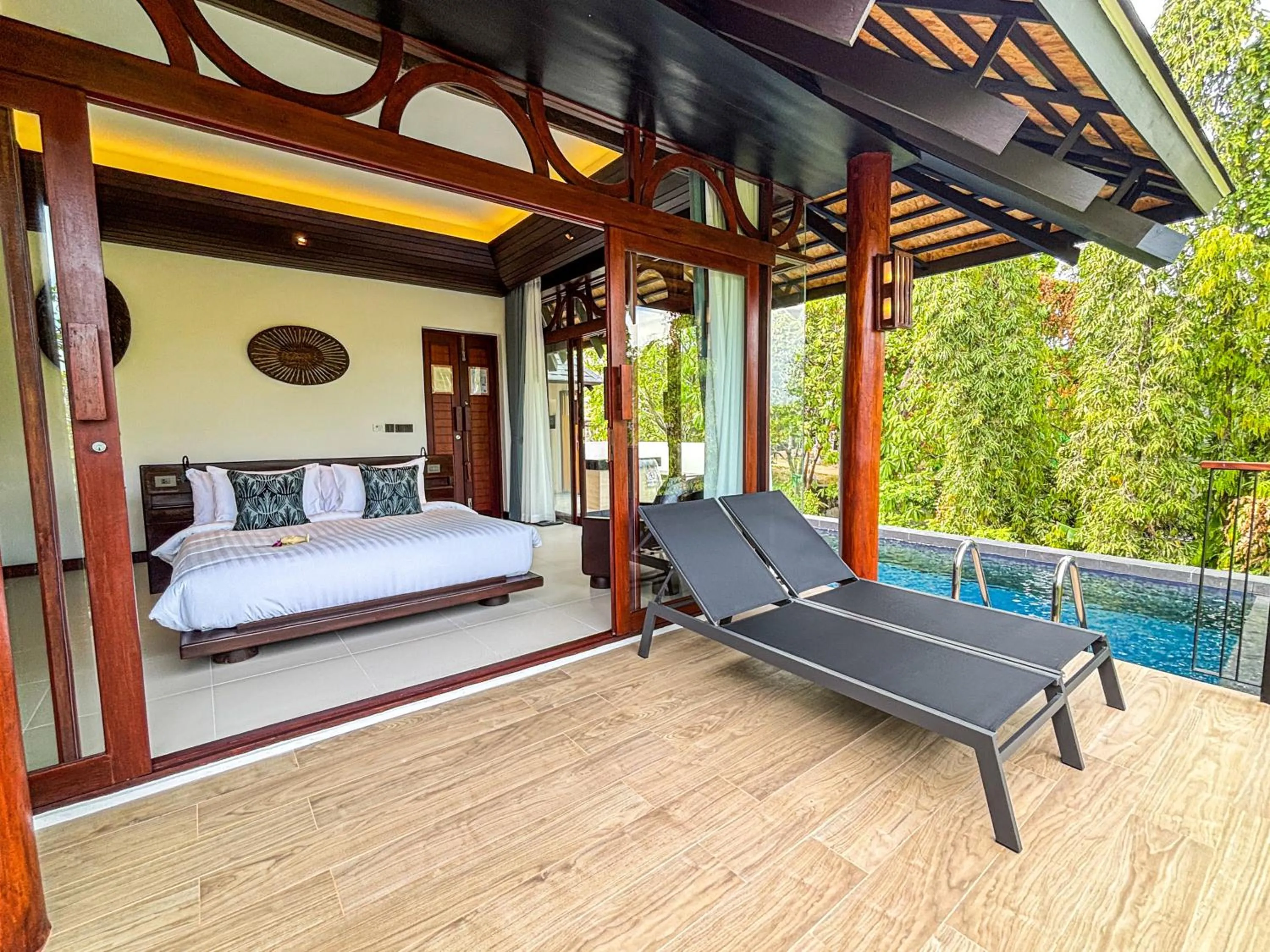 Balcony/Terrace, Bed in The Vijitt Resort Phuket - SHA Extra Plus