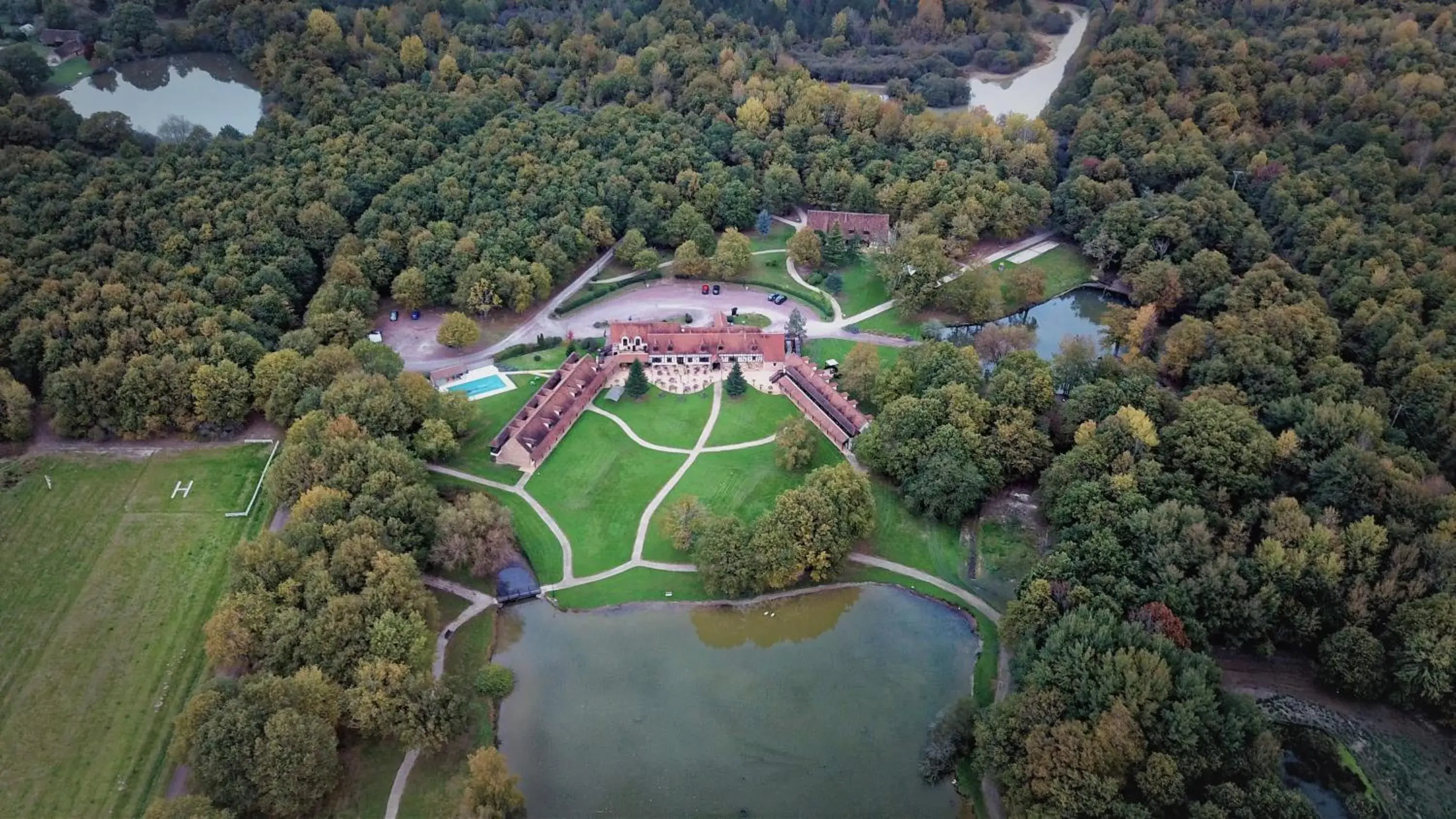 Bird's eye view in L'Orée des Chênes, The Originals Relais Bird's eye view in L'Orée des Chênes, The Originals Relais
