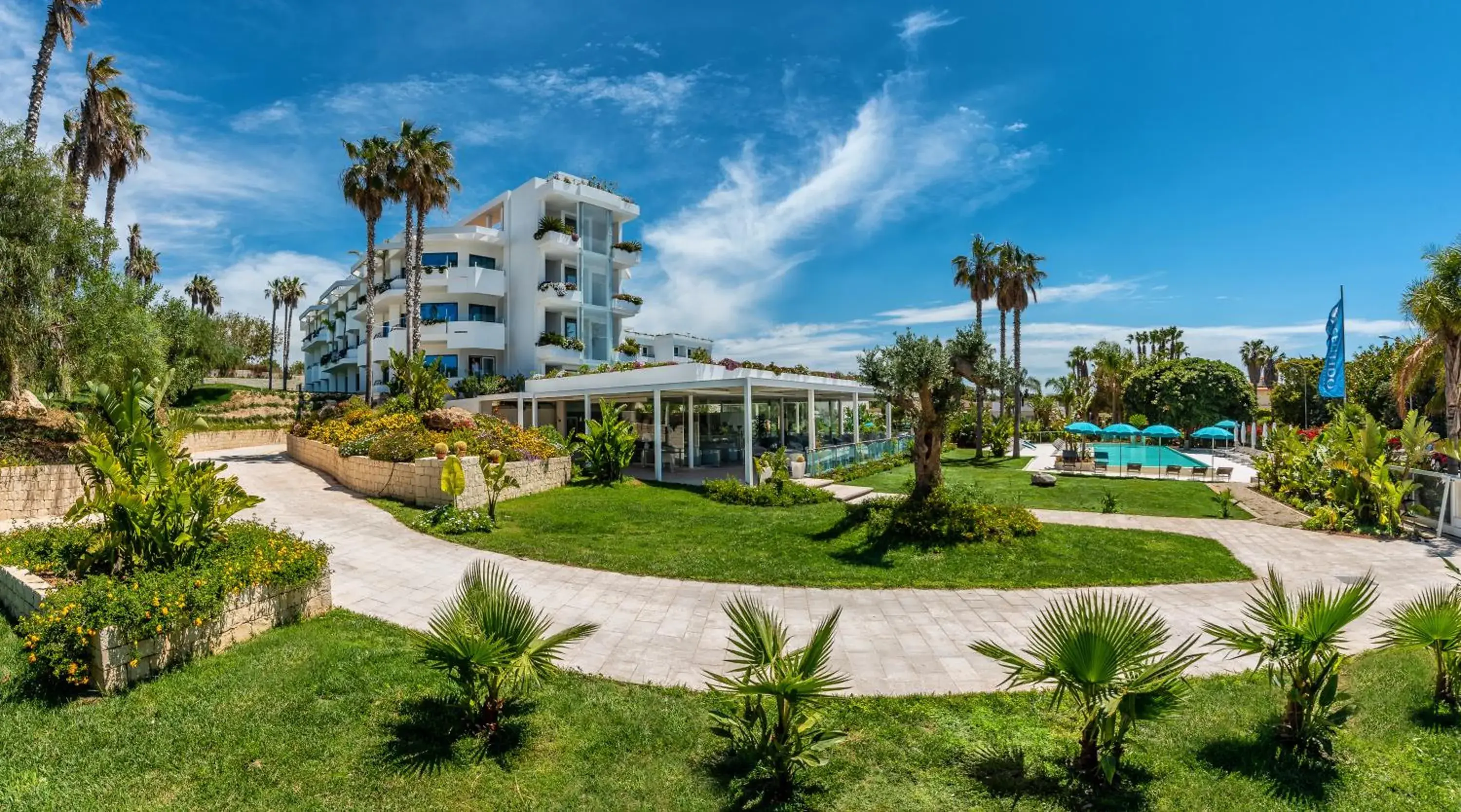 Garden view, Property Building in Acacia Palace